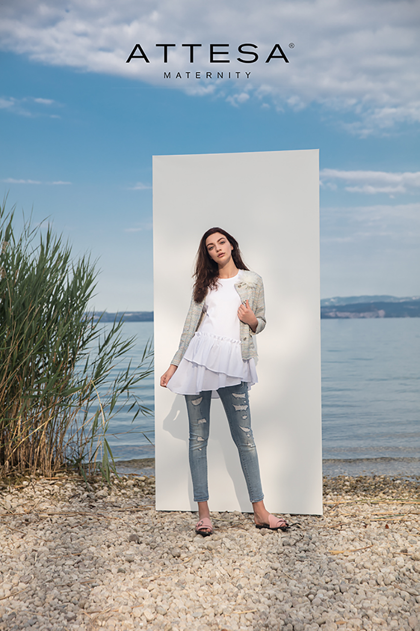 attesa maternity maglia blusa