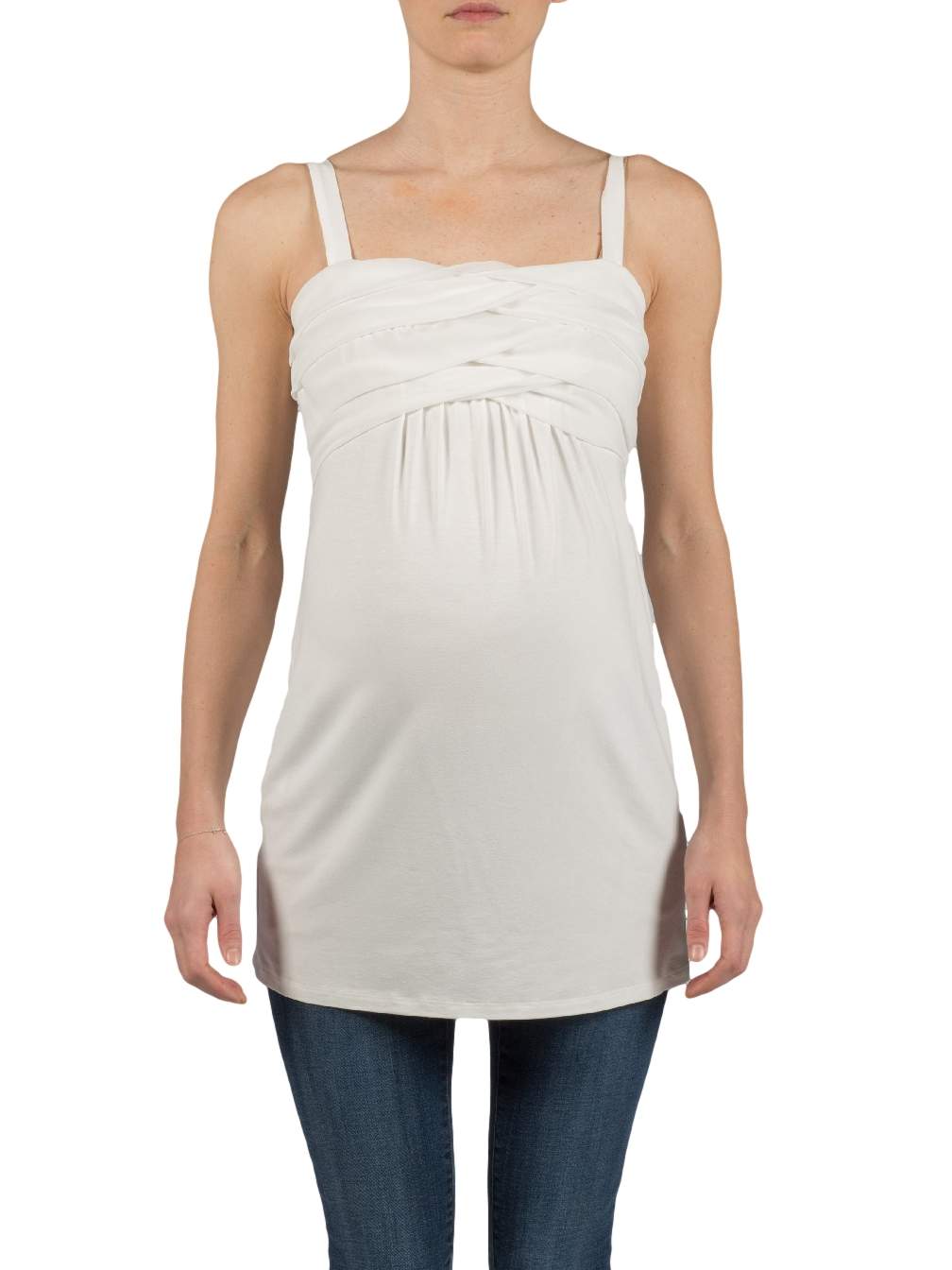Chiffon Maternity Top (Avorio)