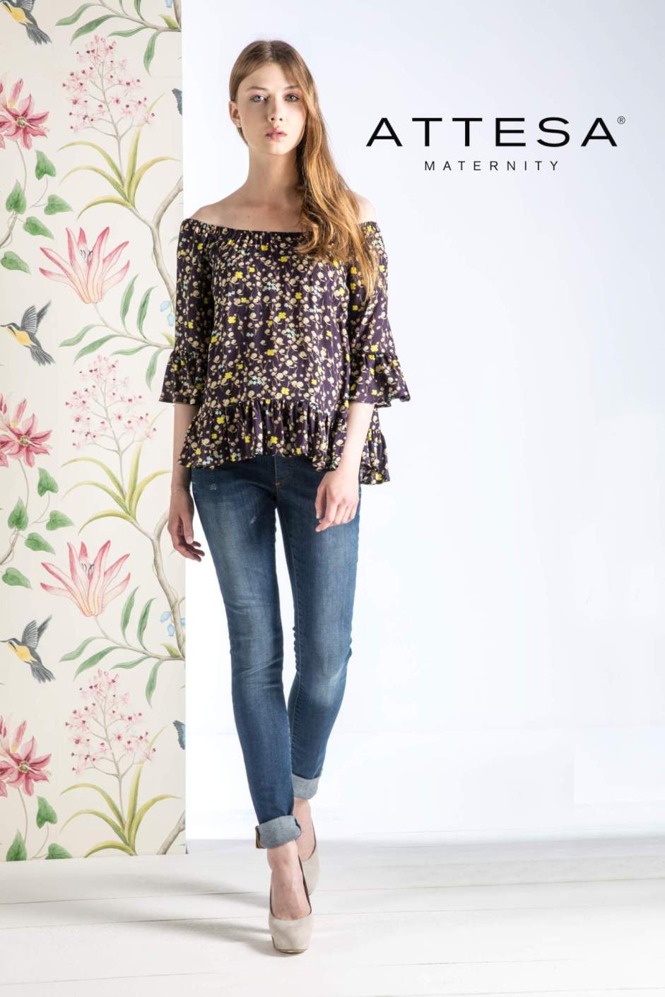 Casacca Premaman Hippy (Blu , XXS)