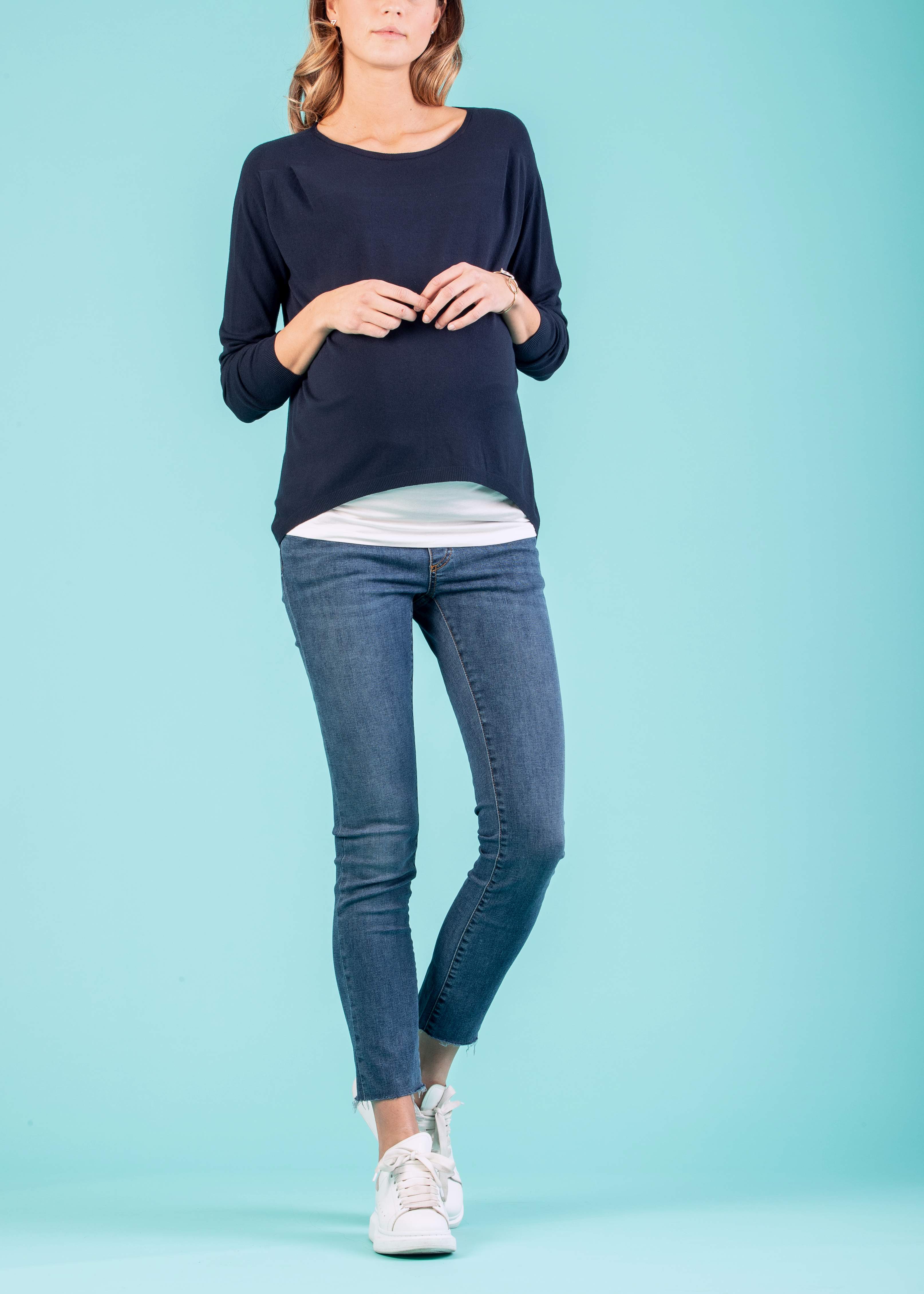 Maternity Sweater (Blue, XS/S)