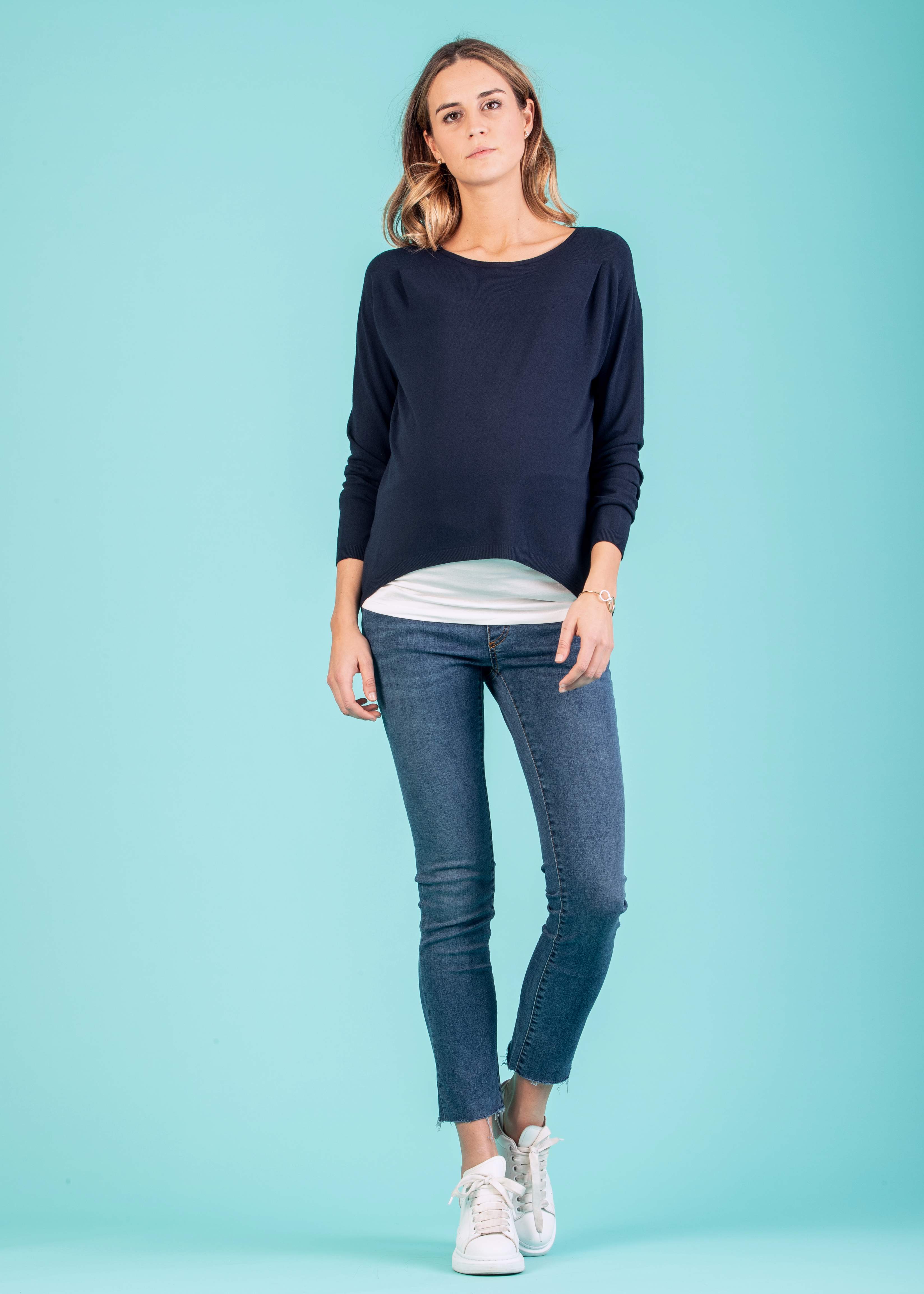 Maternity Sweater (Blue, XS/S)