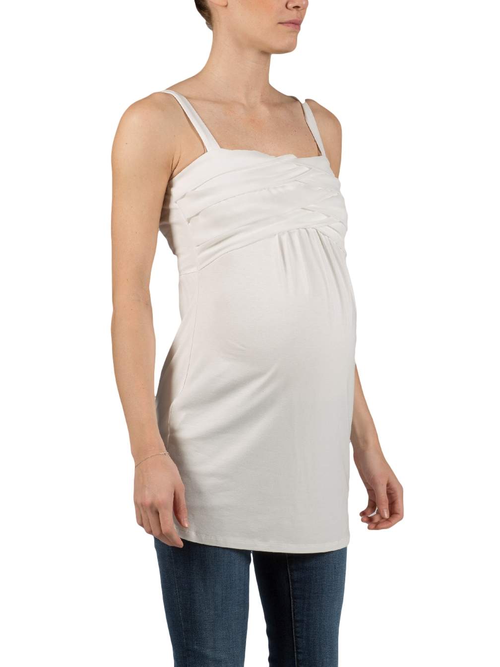 Chiffon Maternity Top (Avorio)