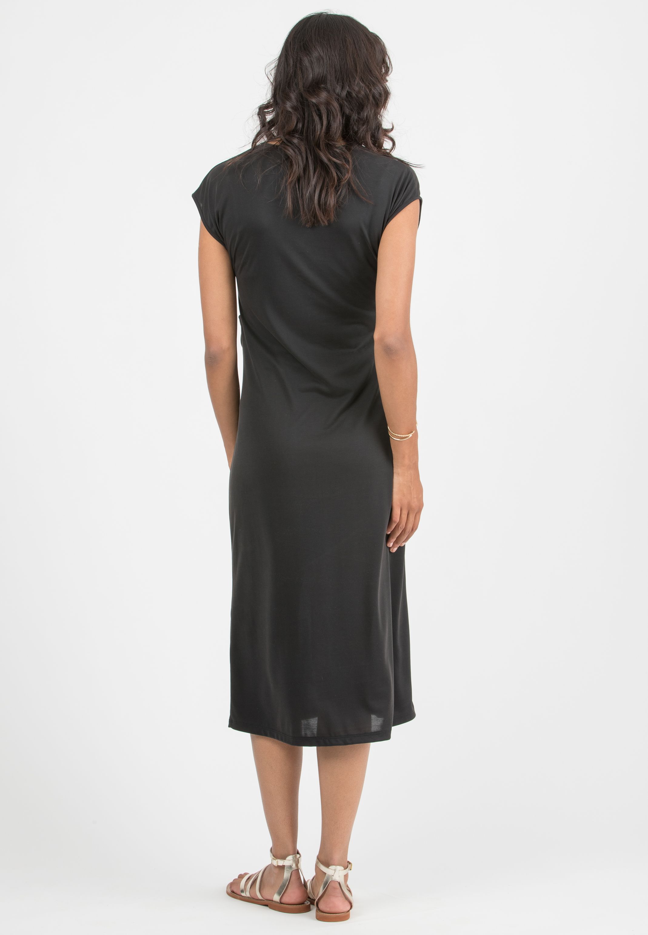 MARLON – Maternity Dress in Tencel Jersey (Nero)