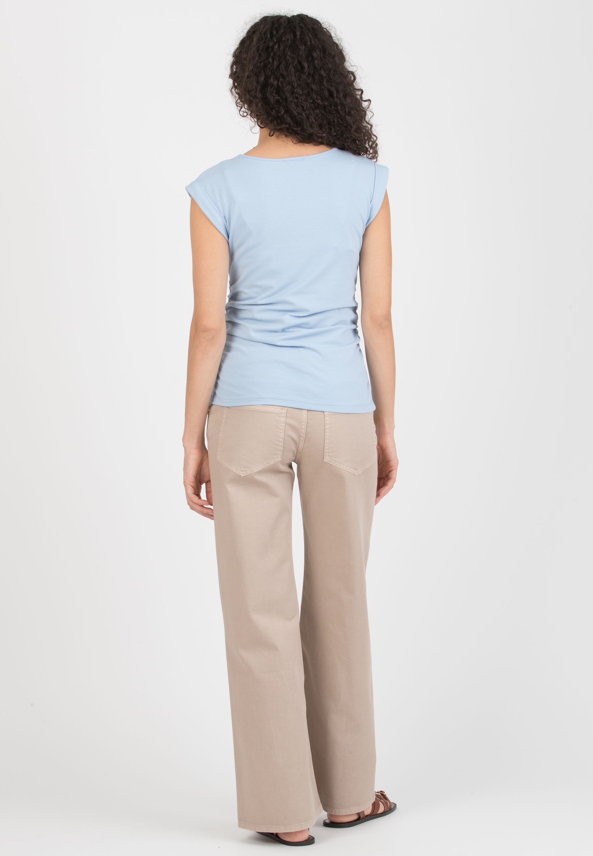 NOAH - Maternity Wide-Leg Jeans in Coloured Denim (Corda)