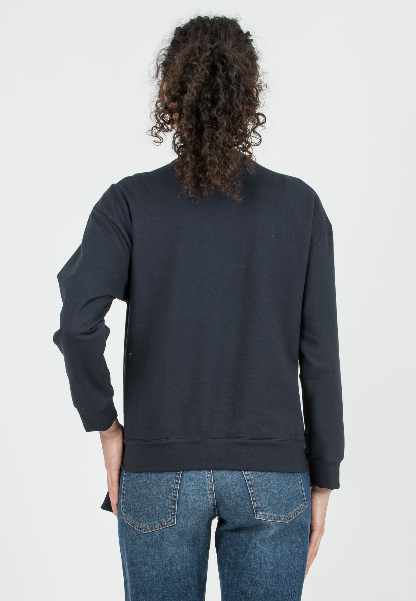 SUSI - Felpa Premaman & Allattamento con Zip Invisibili (Blu Scuro, XS)