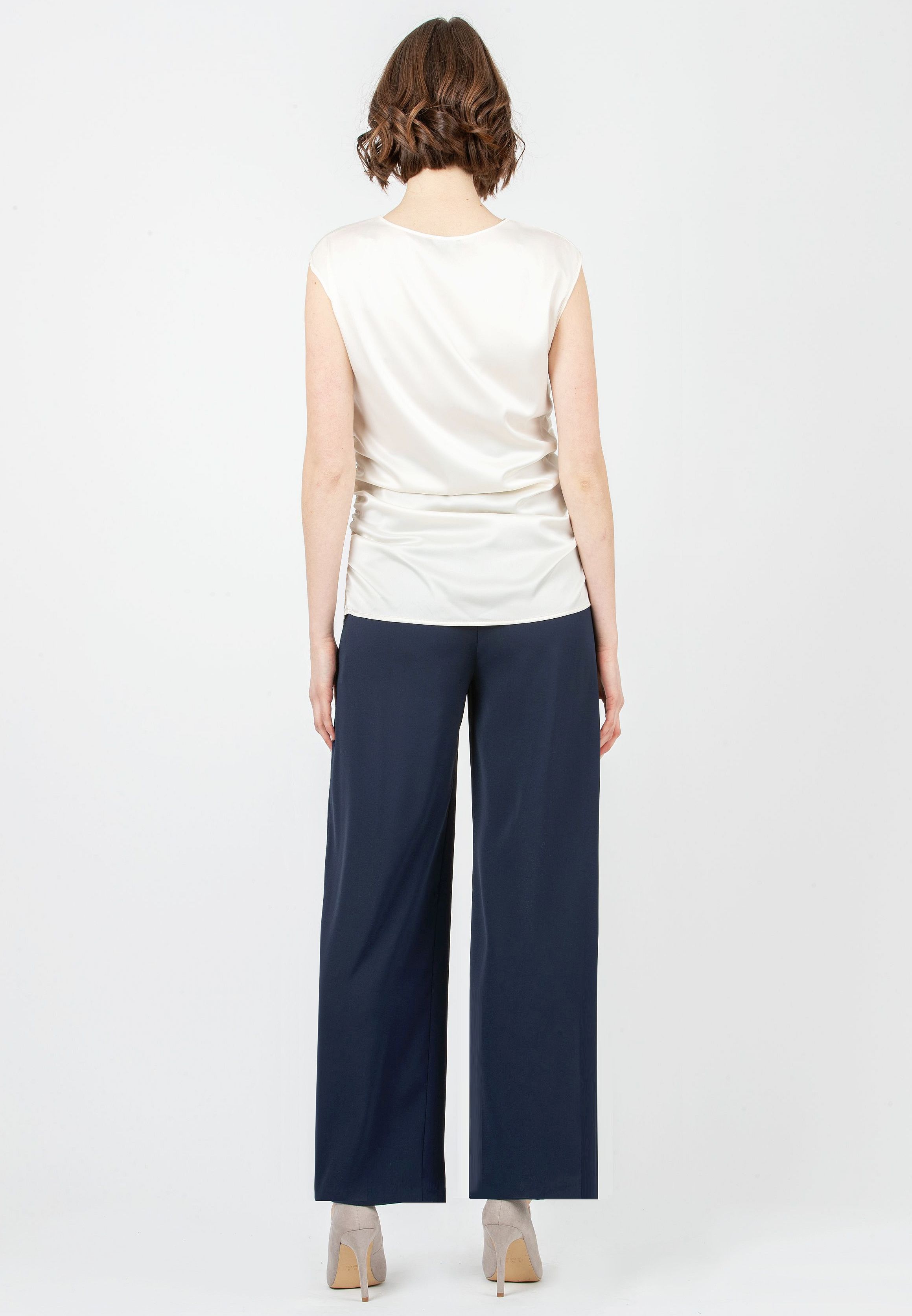 MARLENE - Satin Maternity Blouse (Avorio)