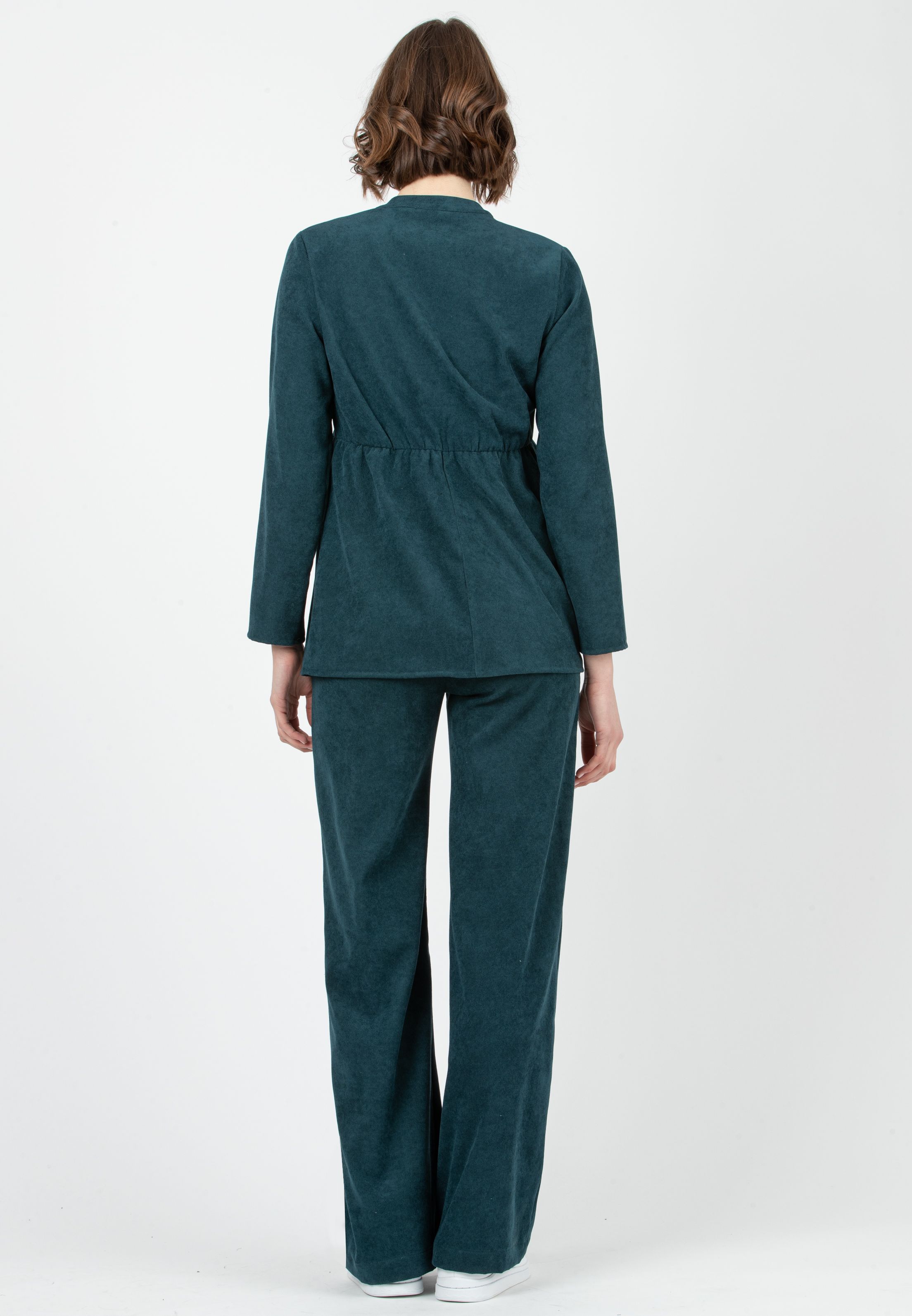 WINONA V - Palazzo Maternity Trousers in Soft Corduroy (Ottanio)