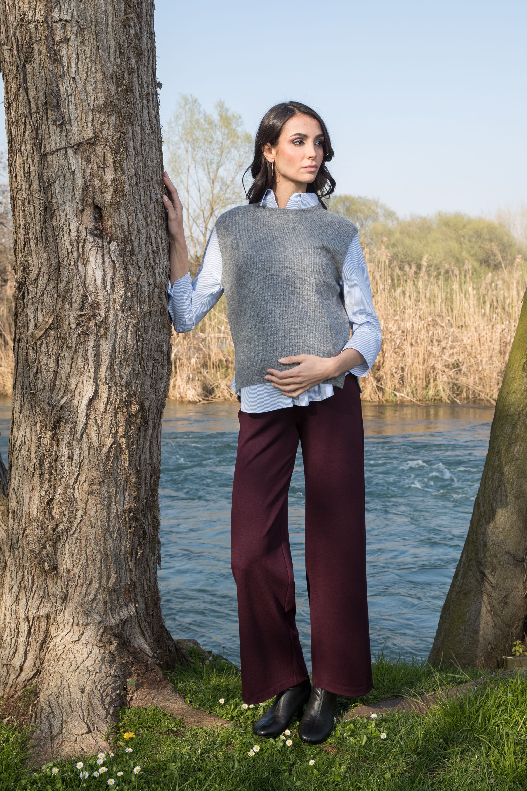 WENDY - Gilet Premaman (Grigio Chiaro, OS)