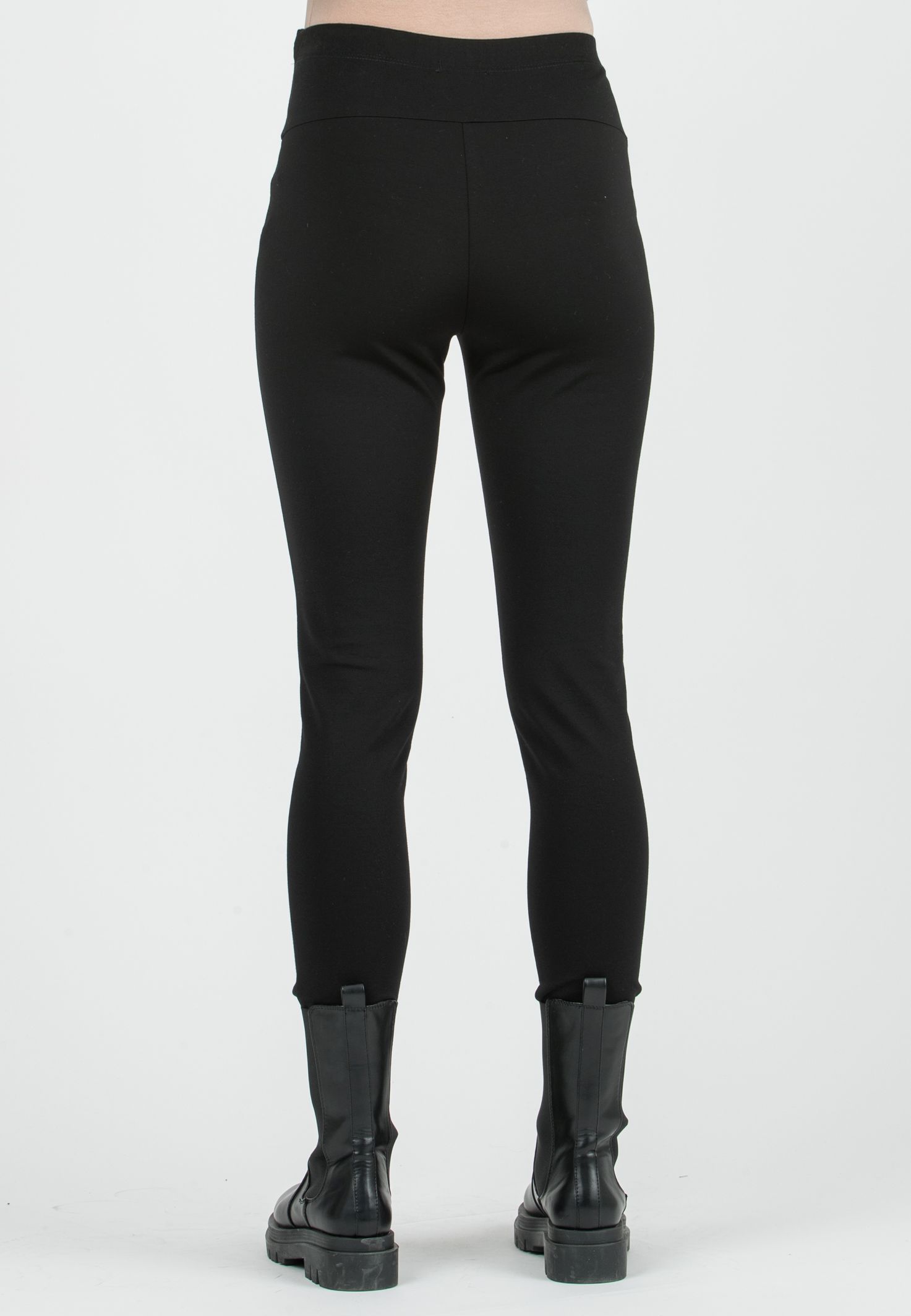 CRIS - Leggings Premaman in Punto Milano Tecnico (Nero, XS)