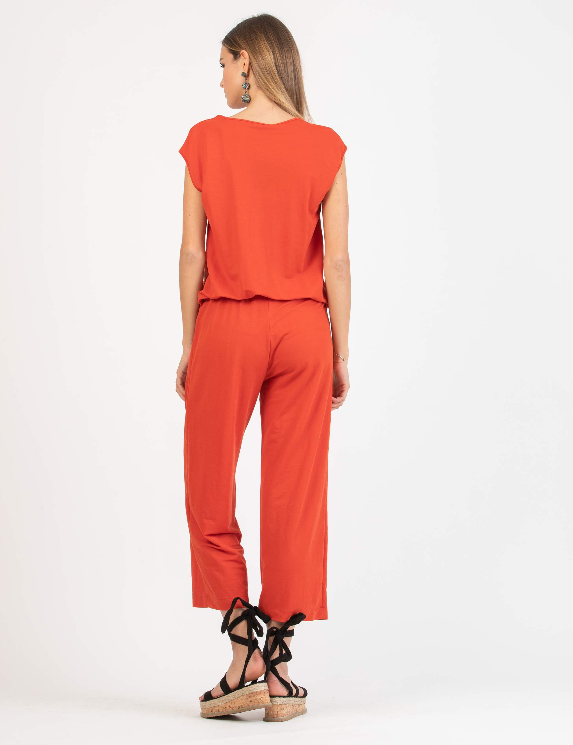 Tuta Premaman & Allattamento in Piqué (Carota, XS)