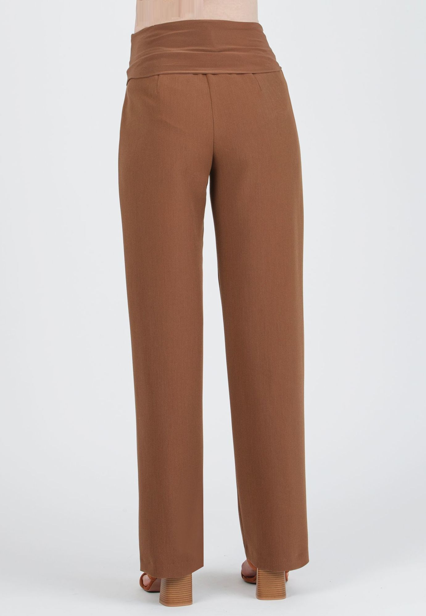 WINONA G - Pantalone Premaman Palazzo in Cadì (Caramello, XS)