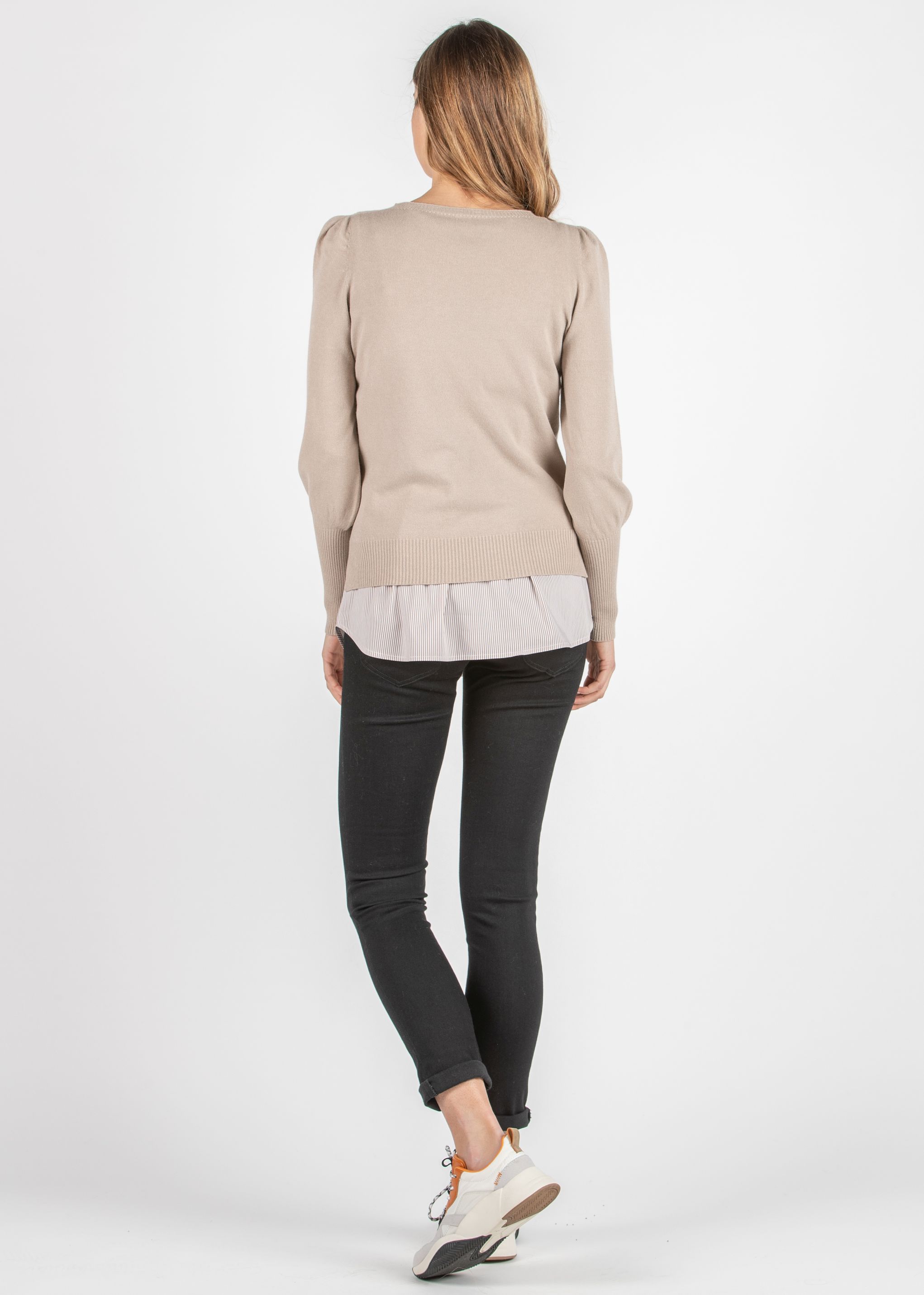 LUCE - Jeans Premaman Skinny Super Elasticizzato (Nero, XS)