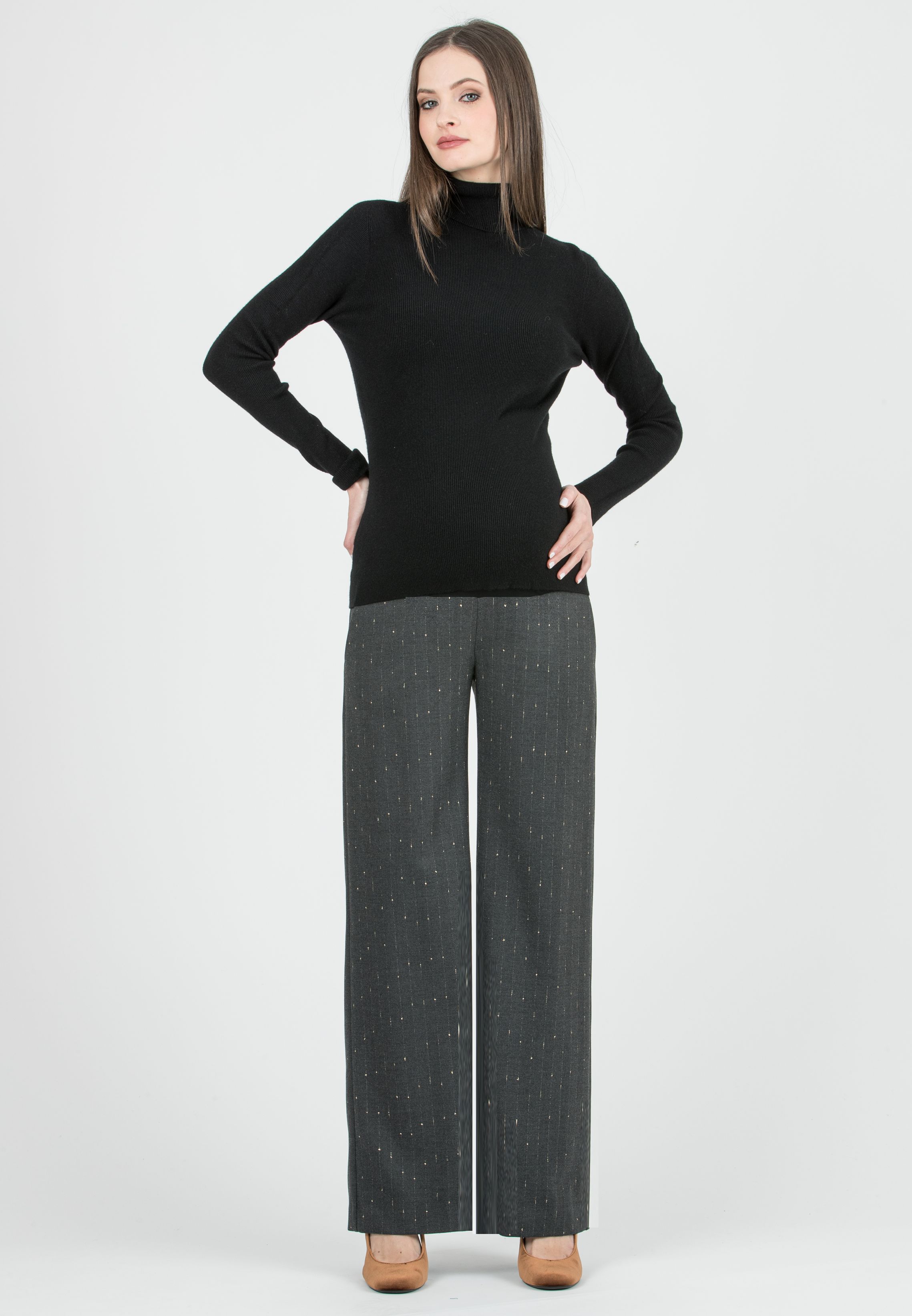 LEXIE - Lupetto Premaman in Costina (Nero, XS/S)