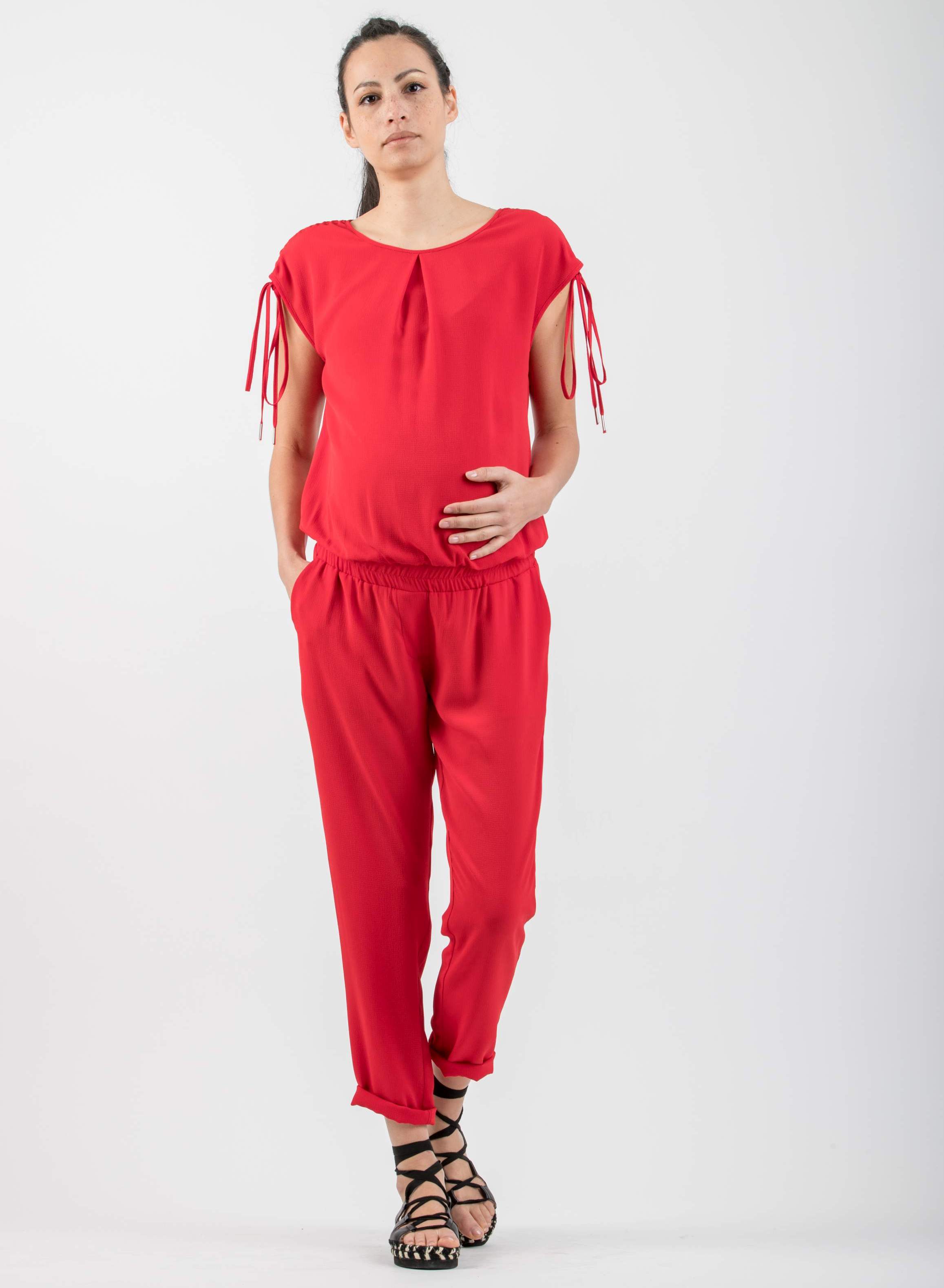 Tuta Intera Premaman con Dettaglio sulle Spalle (Hermes, XS)