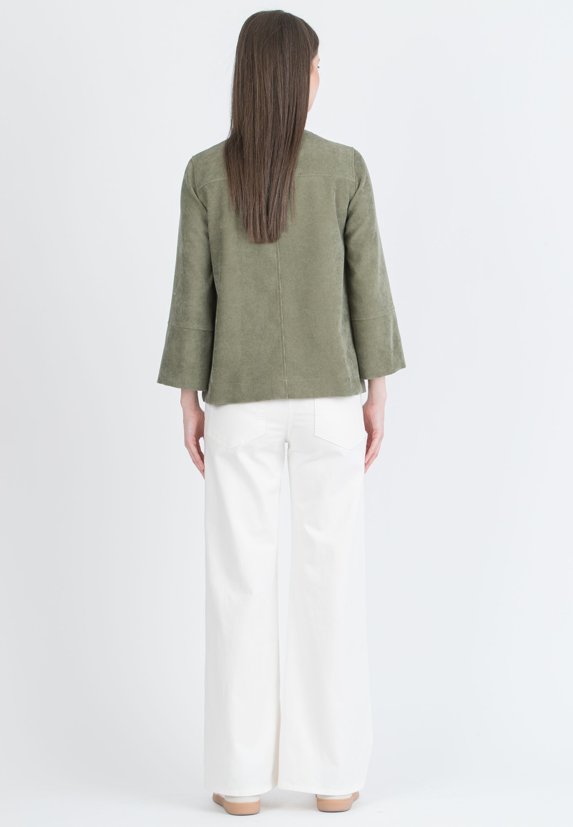 NOAH - Jeans Premaman a Palazzo In Denim Colorato (Avorio, XS)