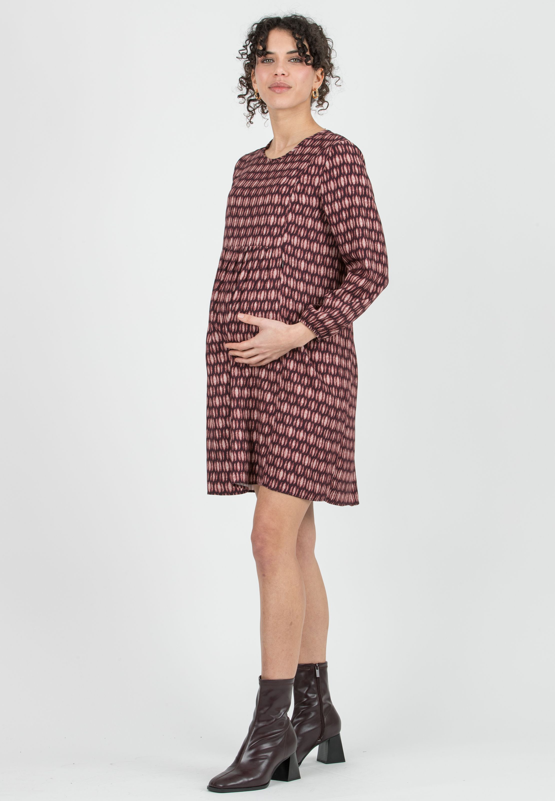 MARCELA - Abito Premaman & Allattamento con Cerniere Nascoste (Bordeaux)