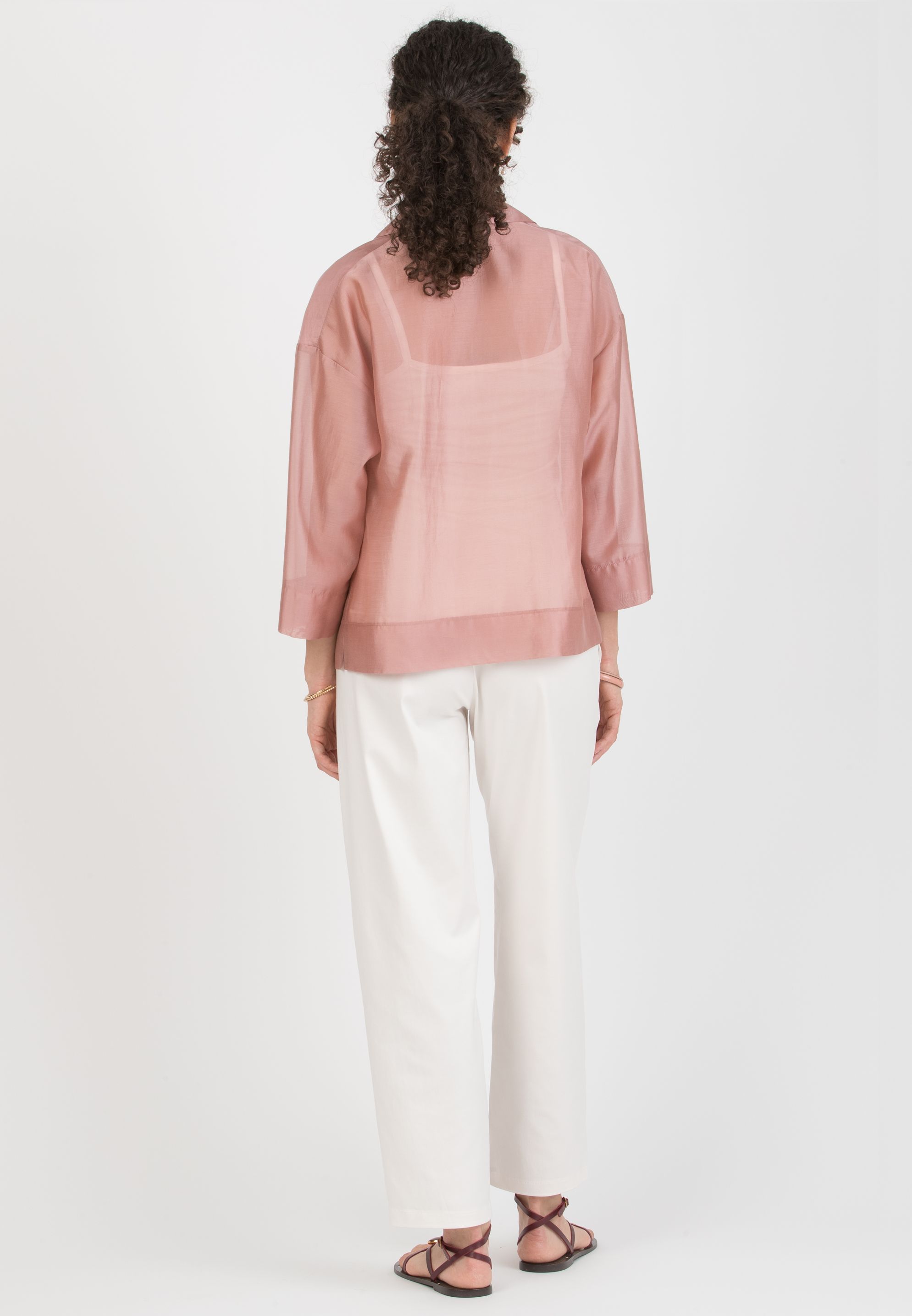 COCO – Sheer Lyocell Maternity Shirt (Rosa)