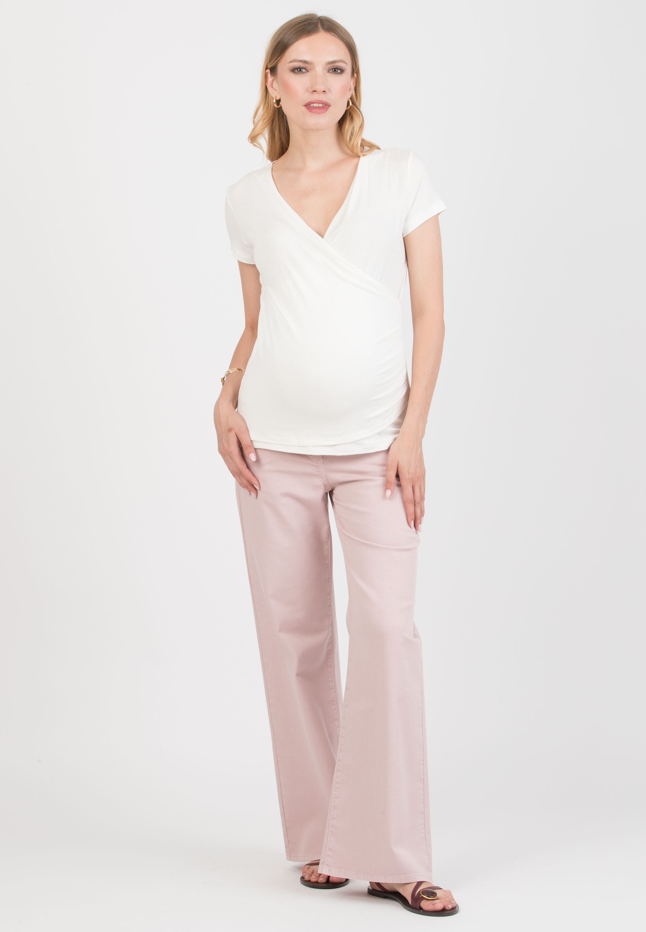 CRYSTAL - Wrap Maternity & Nursing Top (Avorio)