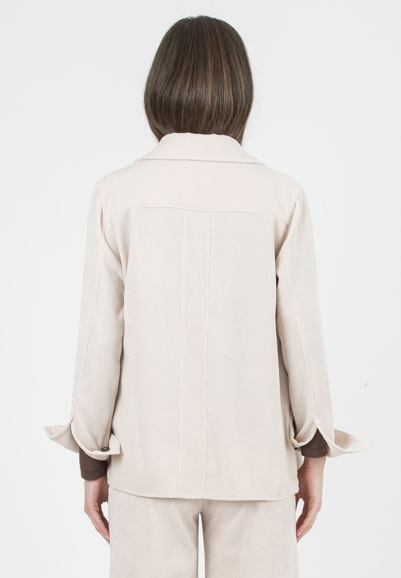 ELETTRA – Maternity Jacket in Velvet (Naturale)