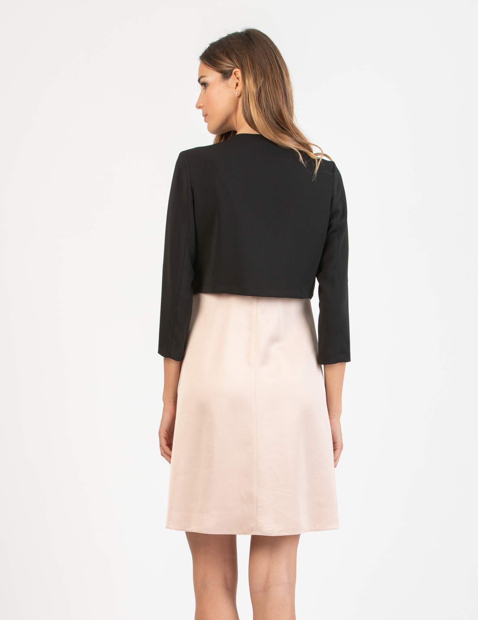 IVY - Short Maternity Bolero in Cady (Nero)