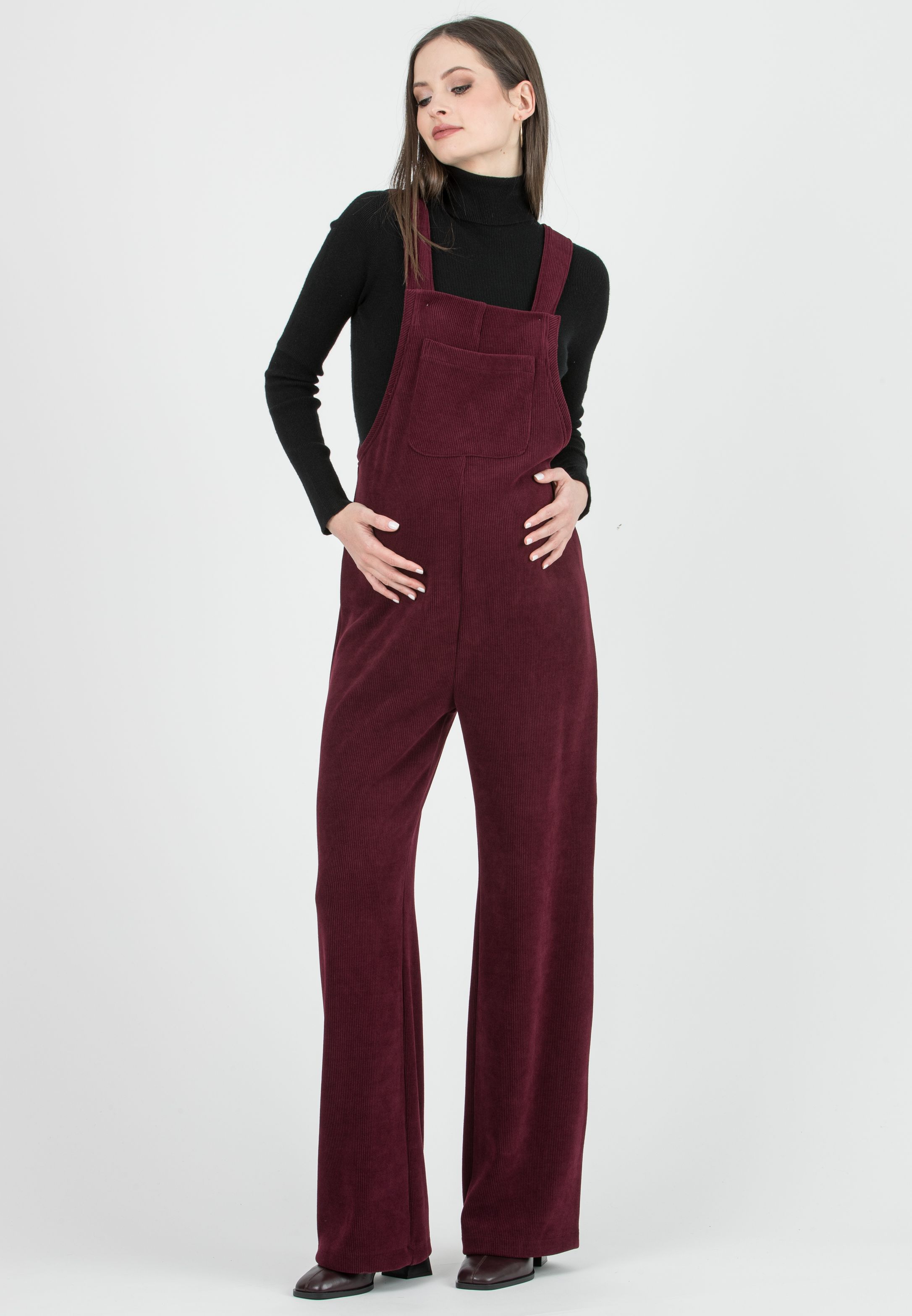 LEXIE - Lupetto Premaman in Costina (Nero, XS/S)