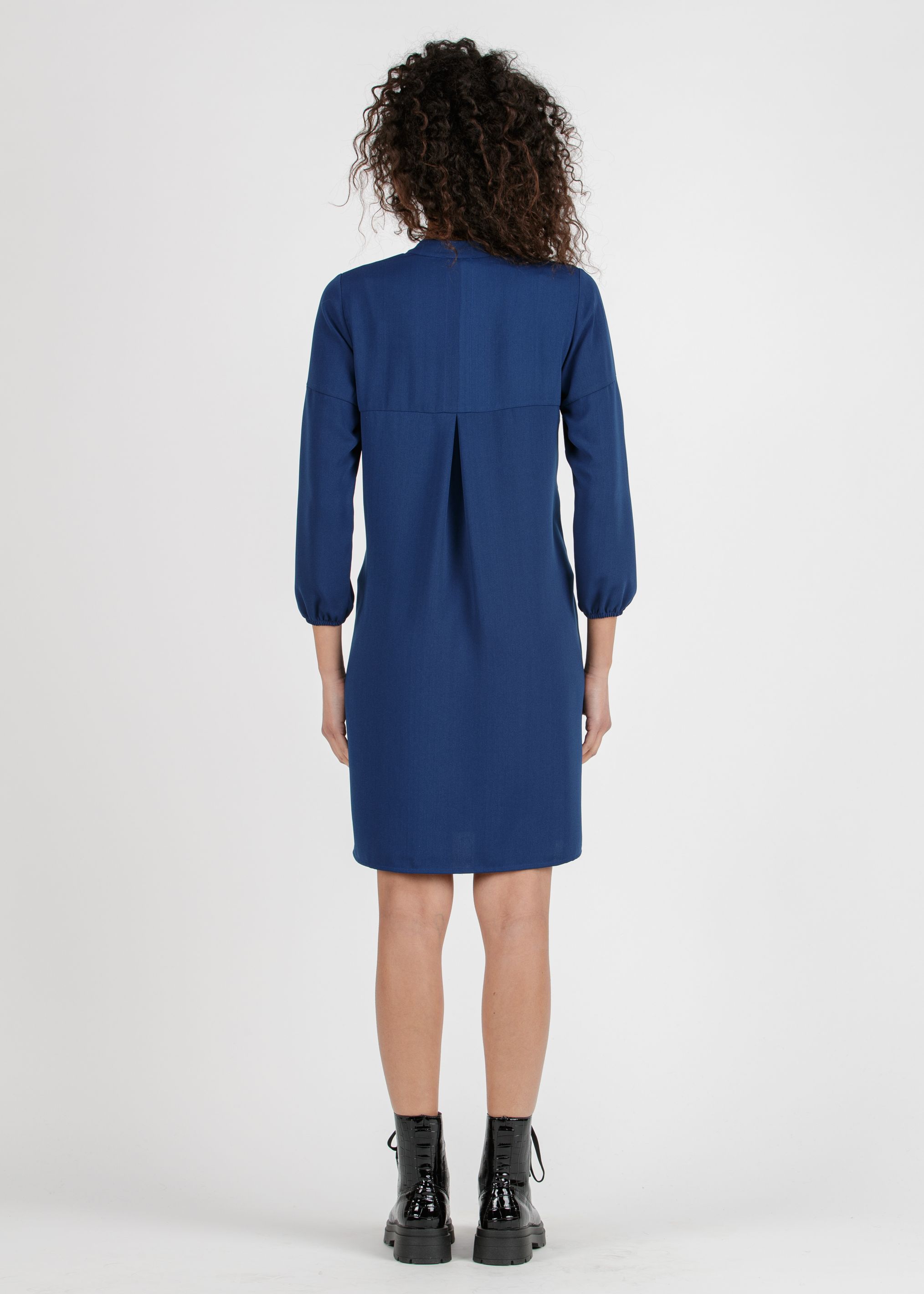 LISA - Abito Premaman con Piega Centrale (Denim, XS)