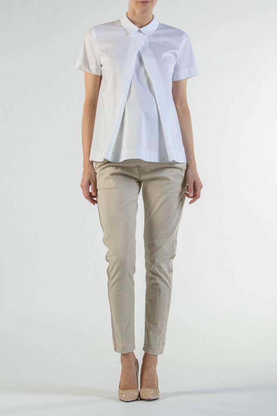Chino Premaman con Banda Laterale (Beige , XXS)