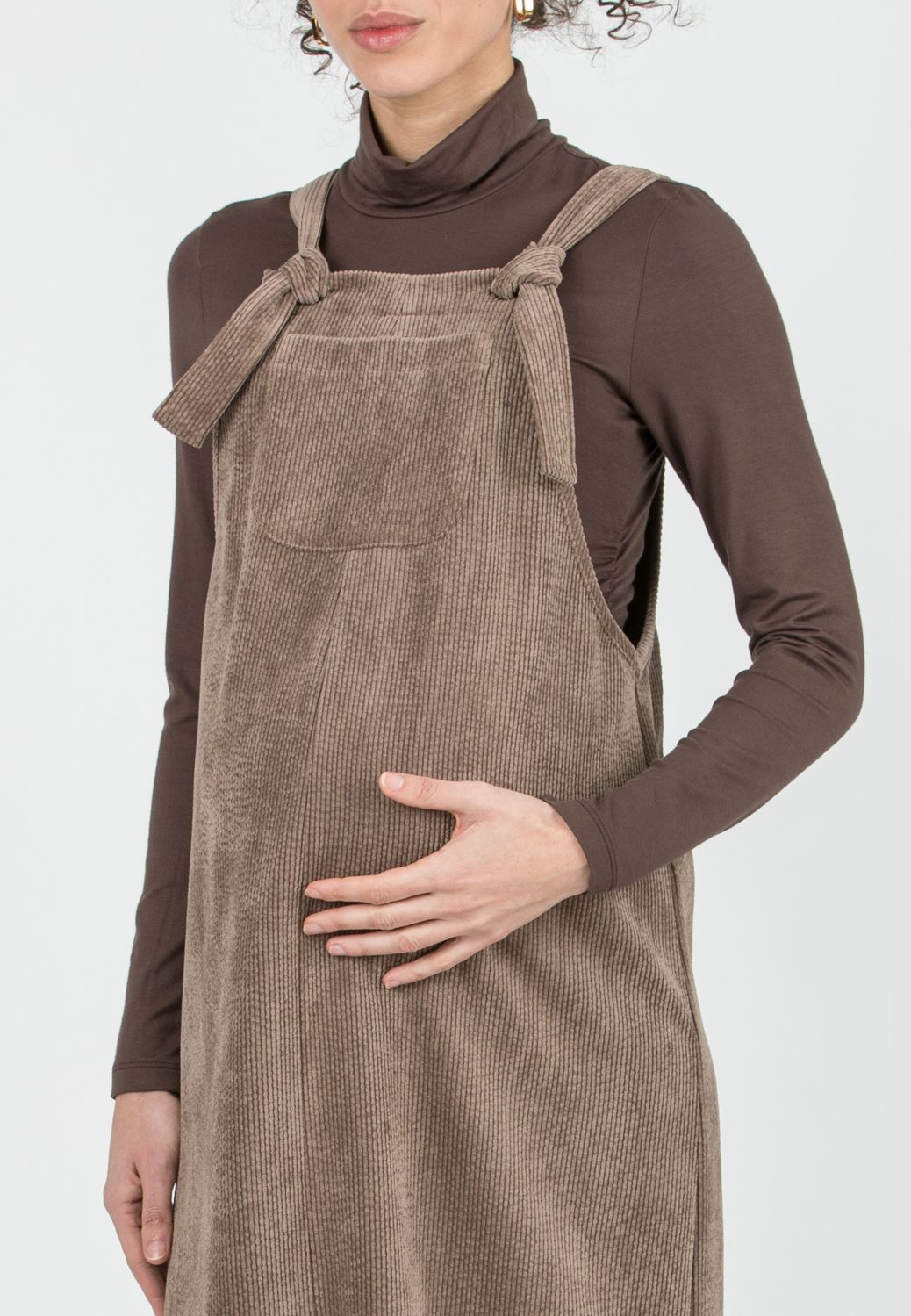 PAMELA – Maternity Corduroy Pinafore (Corda)