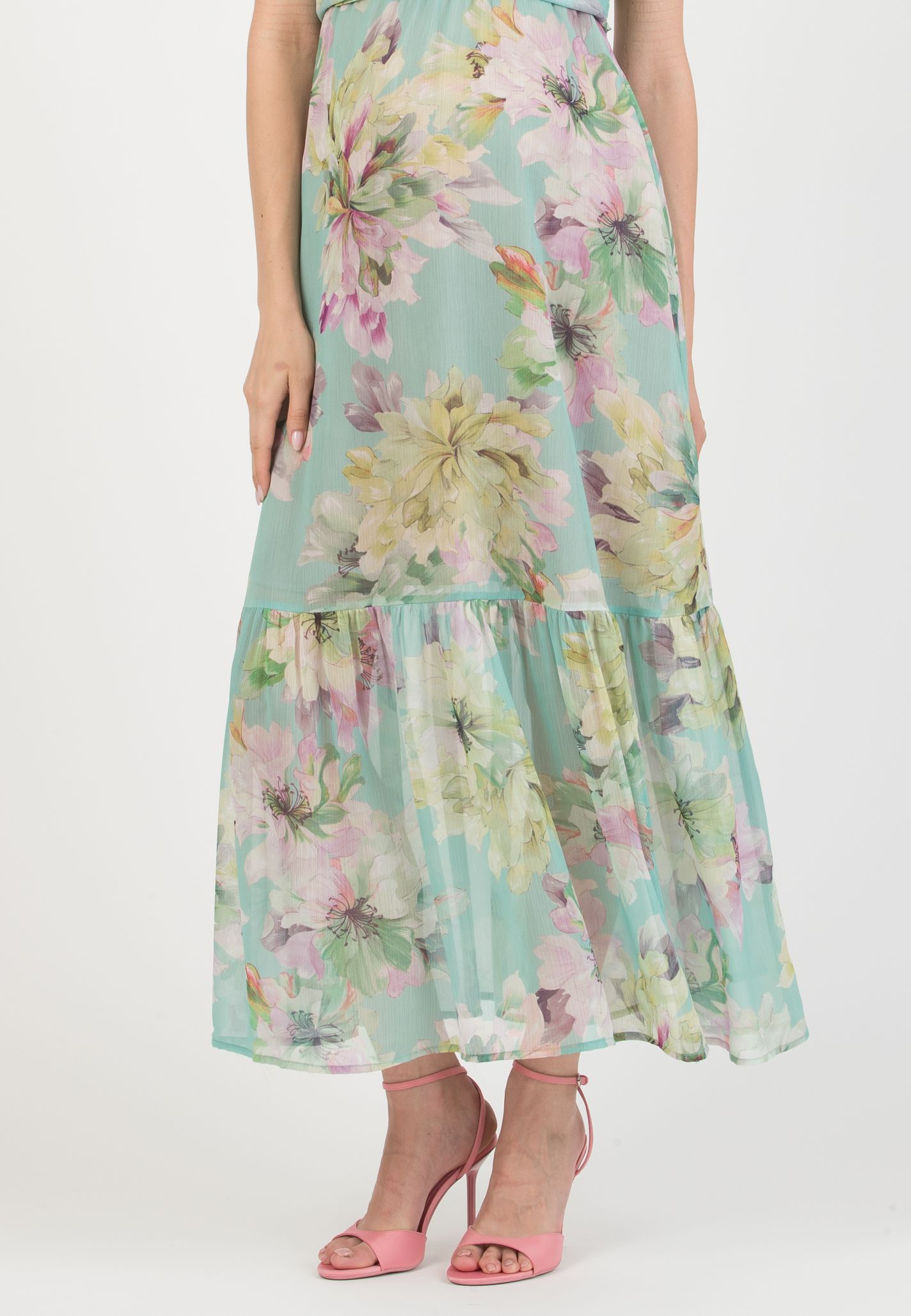 LUDOVICA – Abito Premaman & Allattamento con Corpino Incrociato (Acqua)