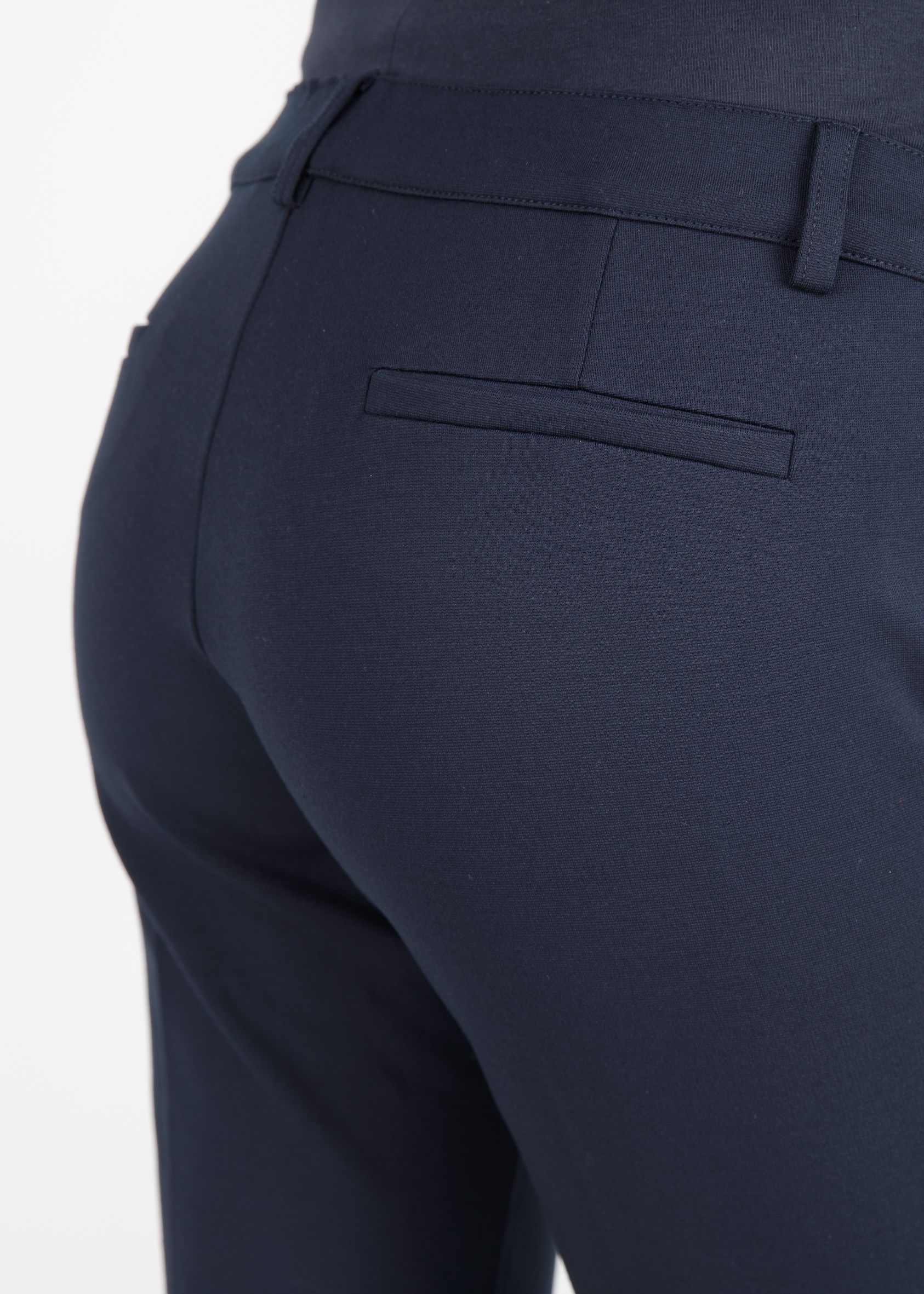 ELISA - Pantalone Premaman a Sigaretta in Punto Milano Invernale (Blu, XXS)