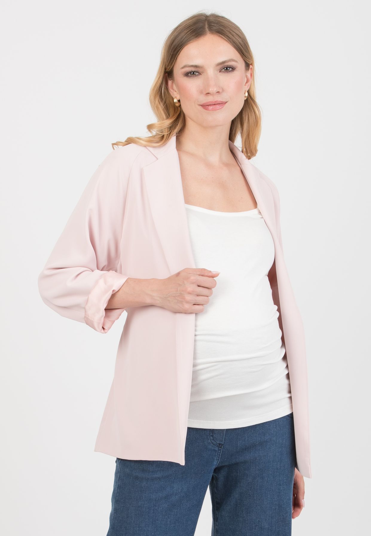 ROBERTA - Maternity Blazer in Cadì (Rosa)