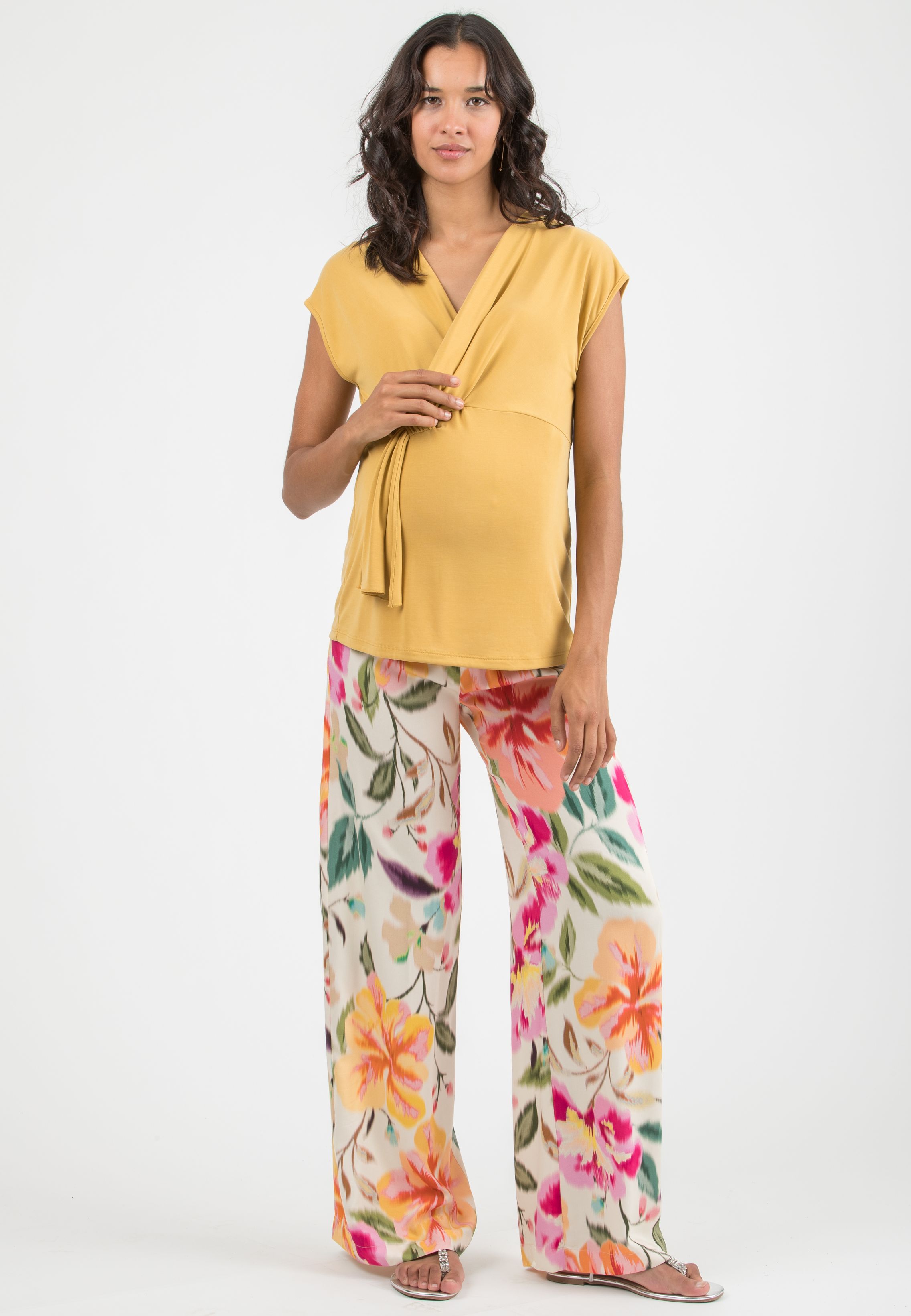 LOUISE - Maternity & Nursing Blouse in Modal (Senape)