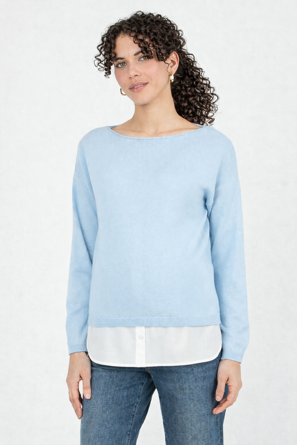 GIOIA – Maternity & Nursing Lightweight Knit with Matching Top (Azzurro)