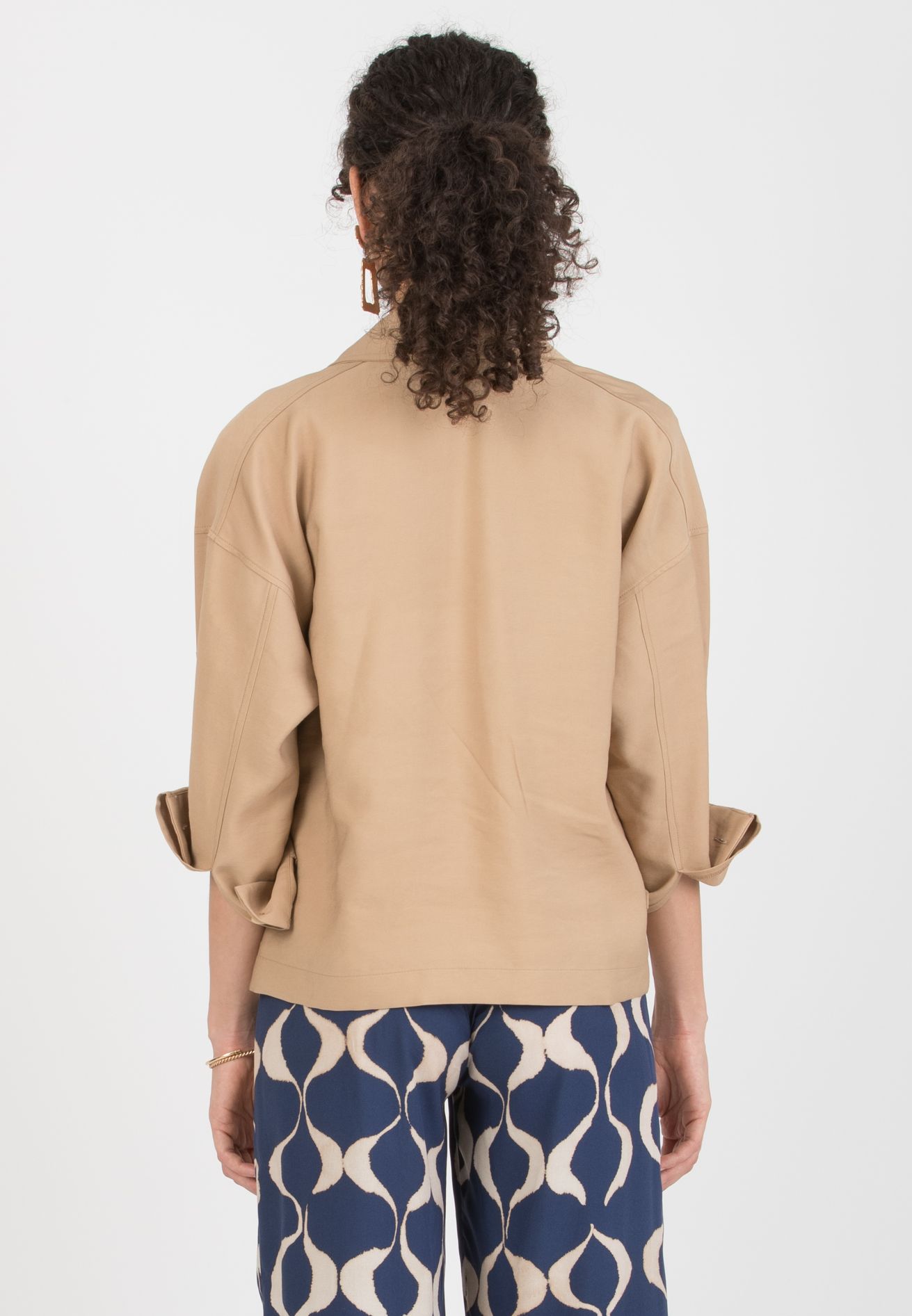 NINA - Maternity Viscose Shirt Jacket (Cammello)