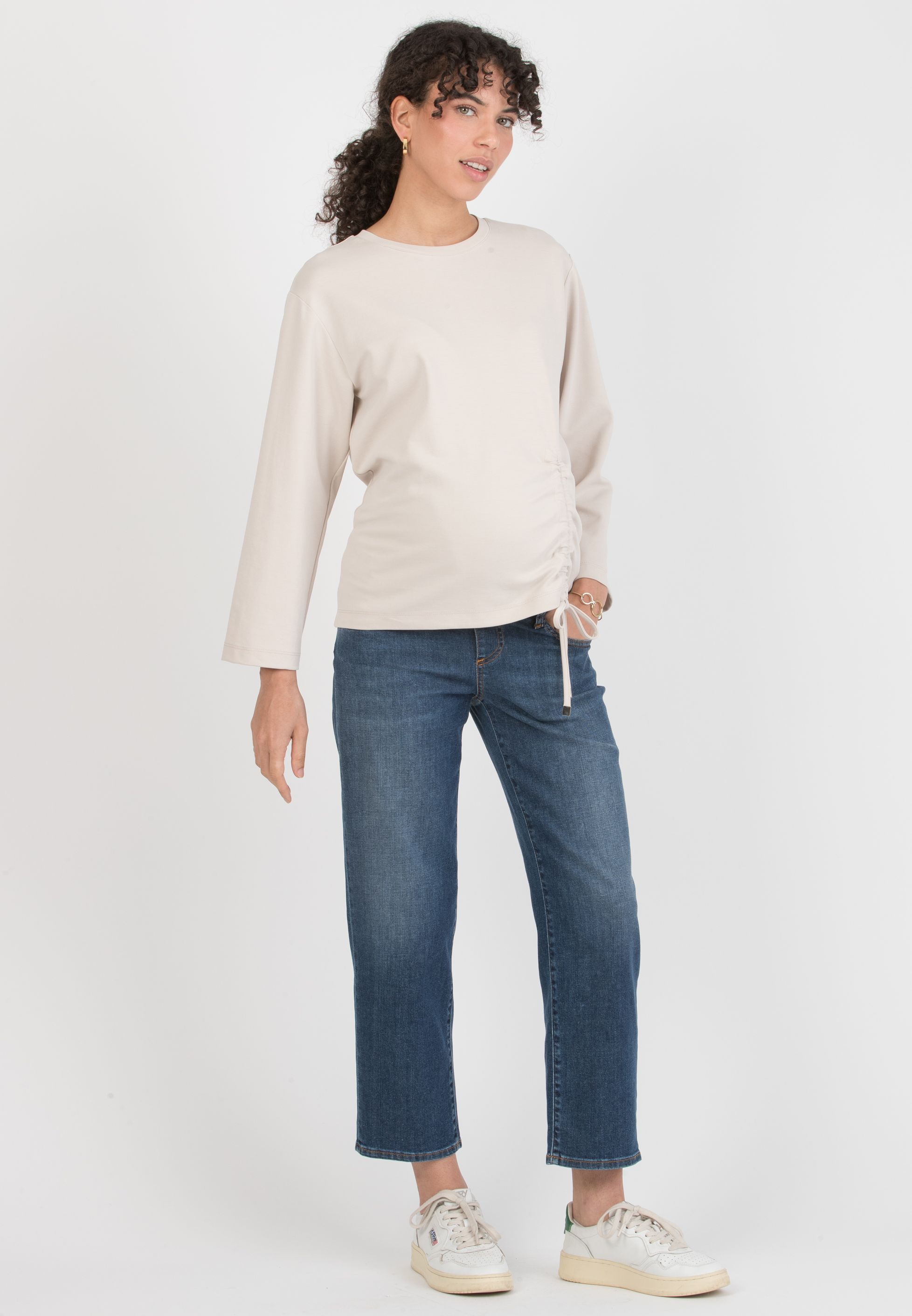 RHIANNA - Balloon Maternity Jeans (Blu)