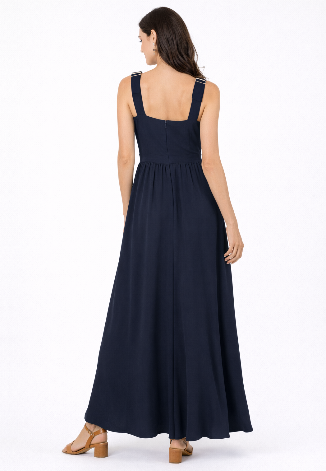 KATE - Abito/Salopette Premaman & Allattamento con Pantalone Ampio (Blu)