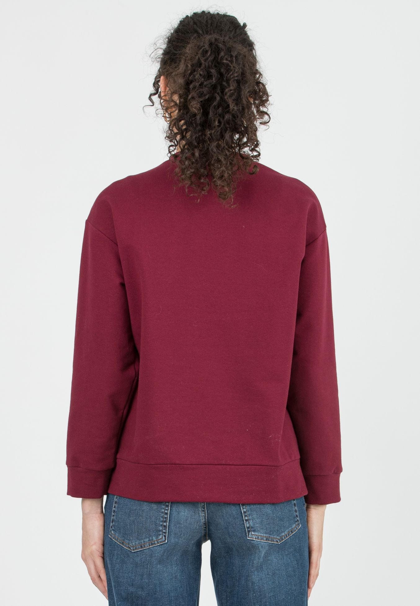 JORDAN - Maternity & Nursing Sweatshirt with Zip Detail (Prugna)