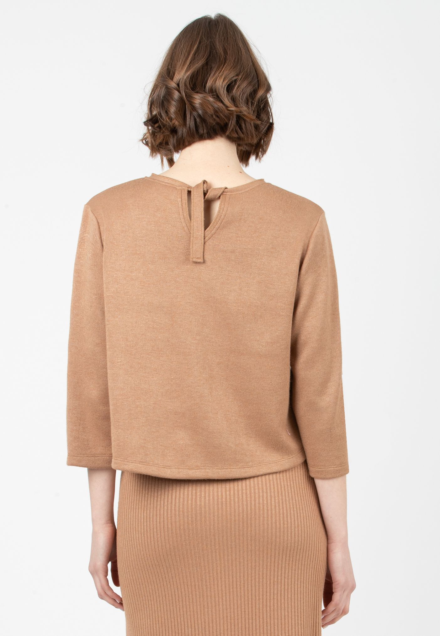 BAILEY - Maternity Sweater with Back Bow (Cammello)