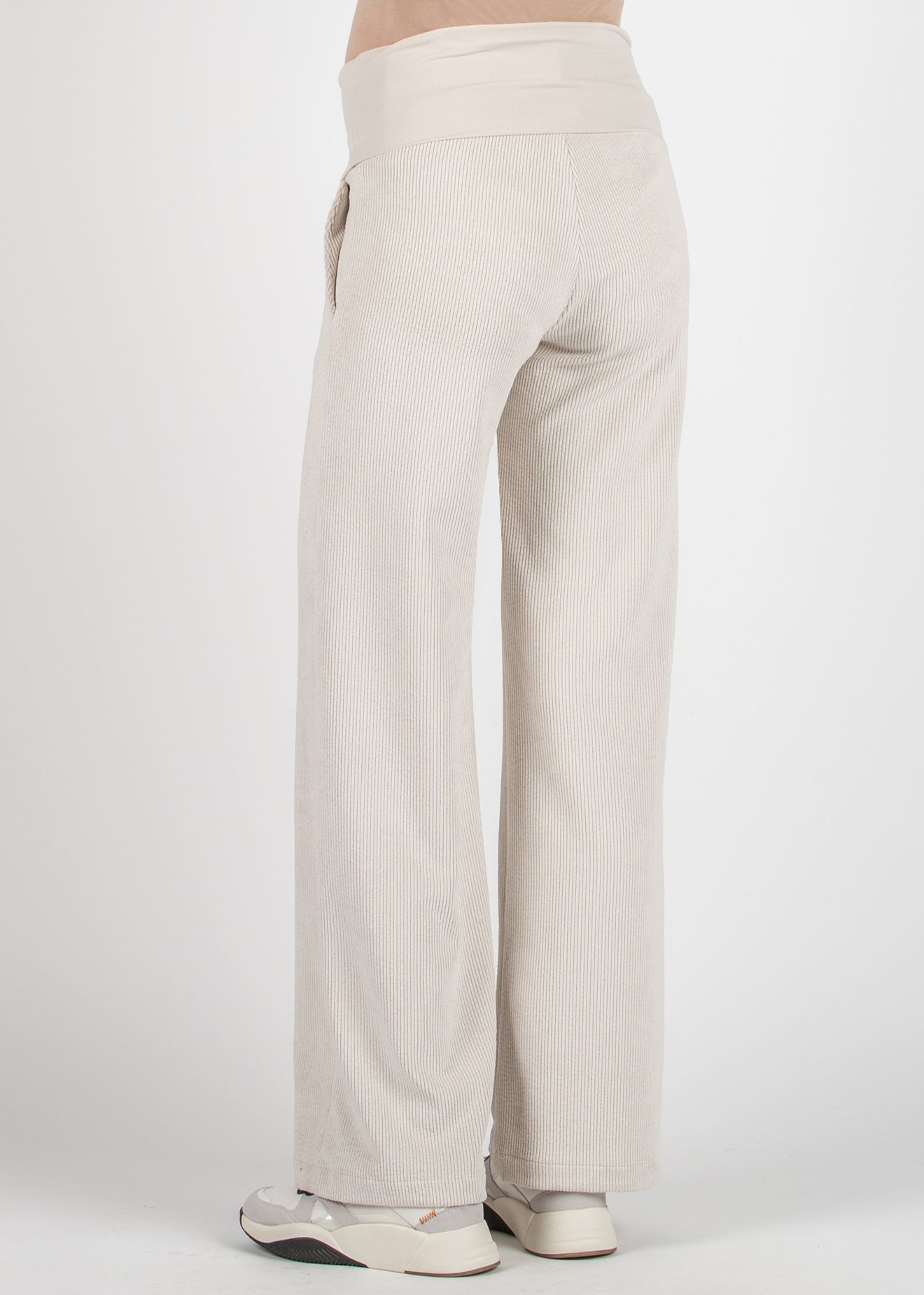 WINONA - Palazzo Maternity Trousers in Soft Corduroy (Naturale)