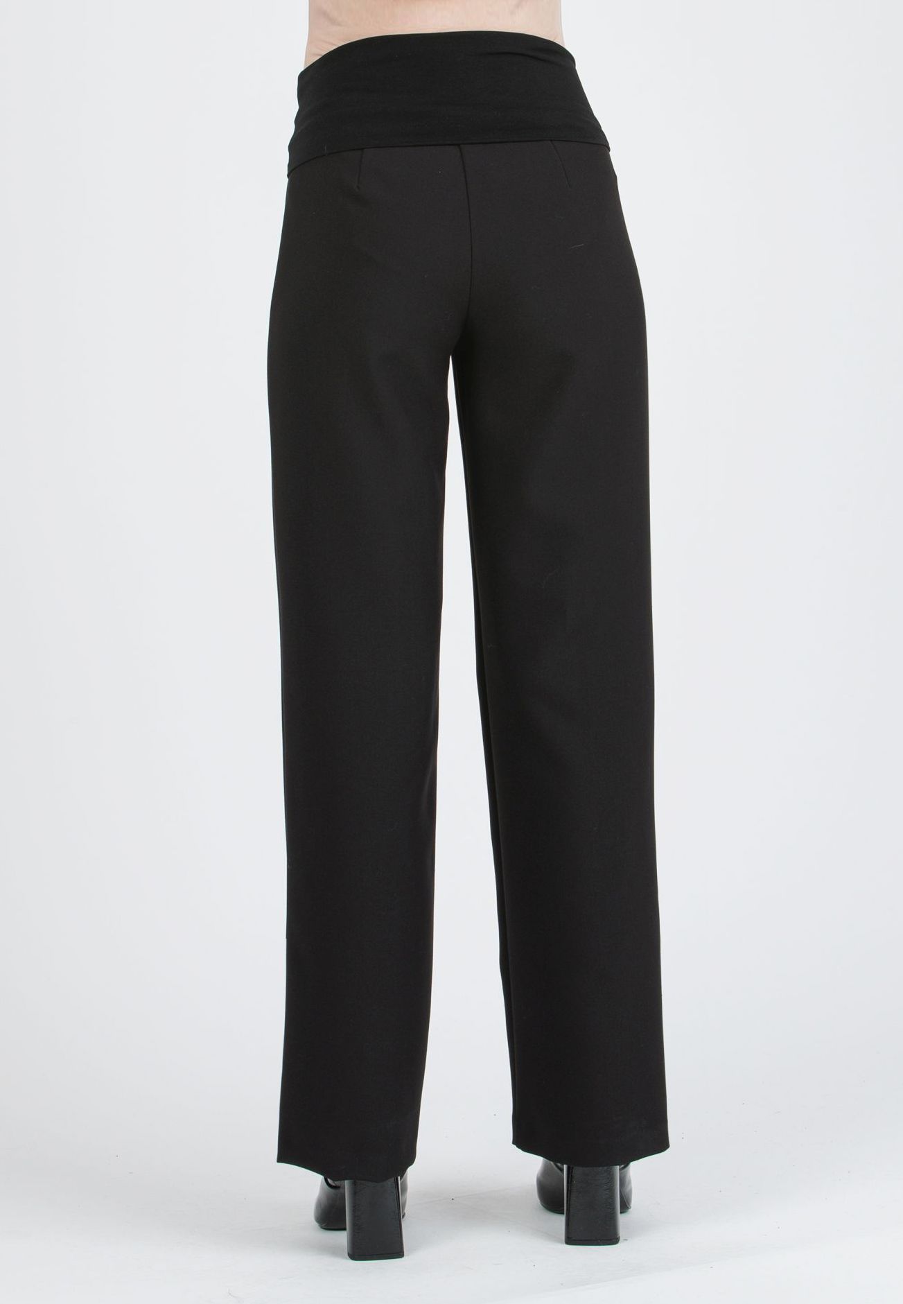 WINONA G - Palazzo Maternity Trousers in Cadì (Black, XS)