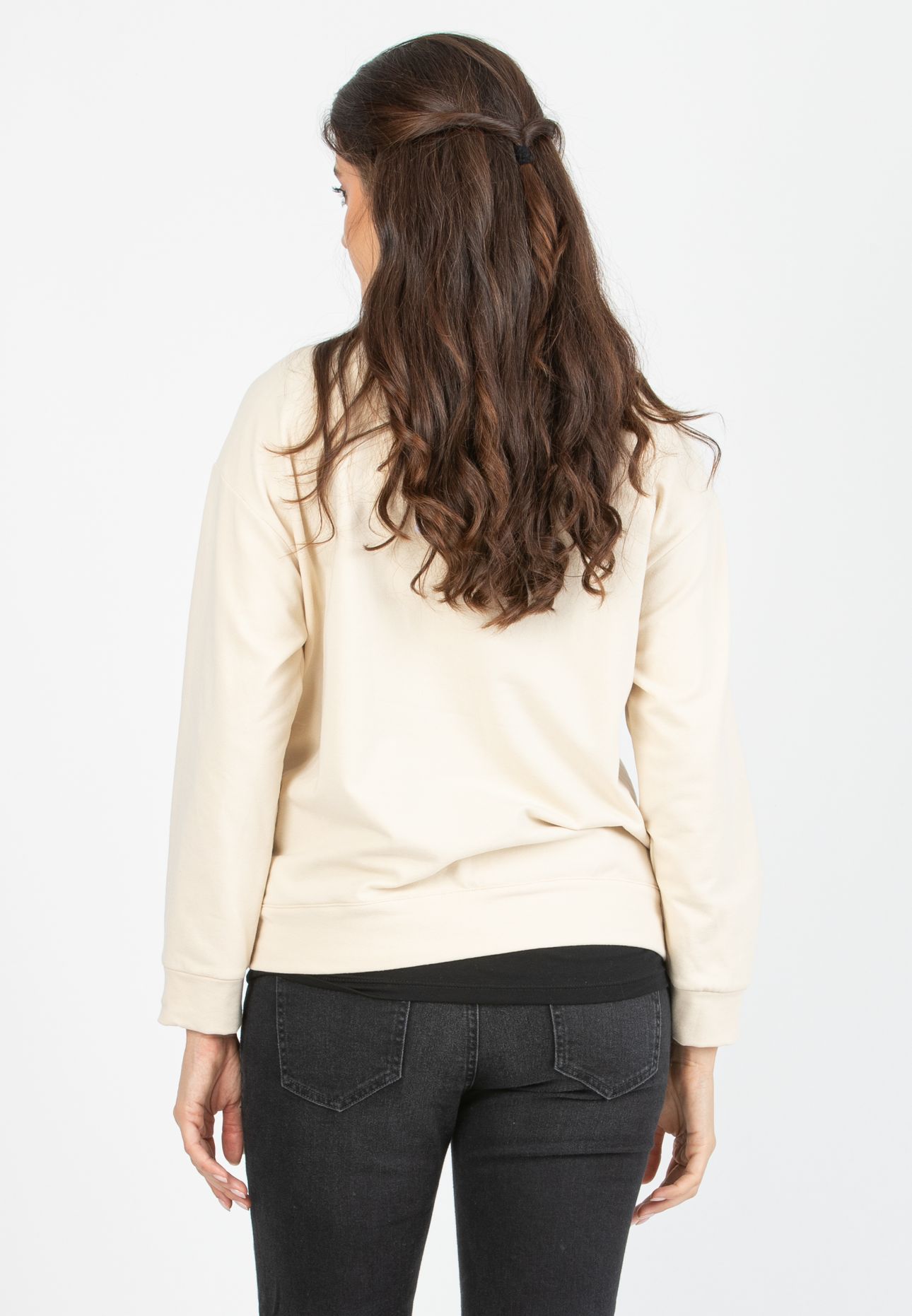 SUSI - Maternity & Nursing Sweatshirt with Hidden Zips (Naturale)