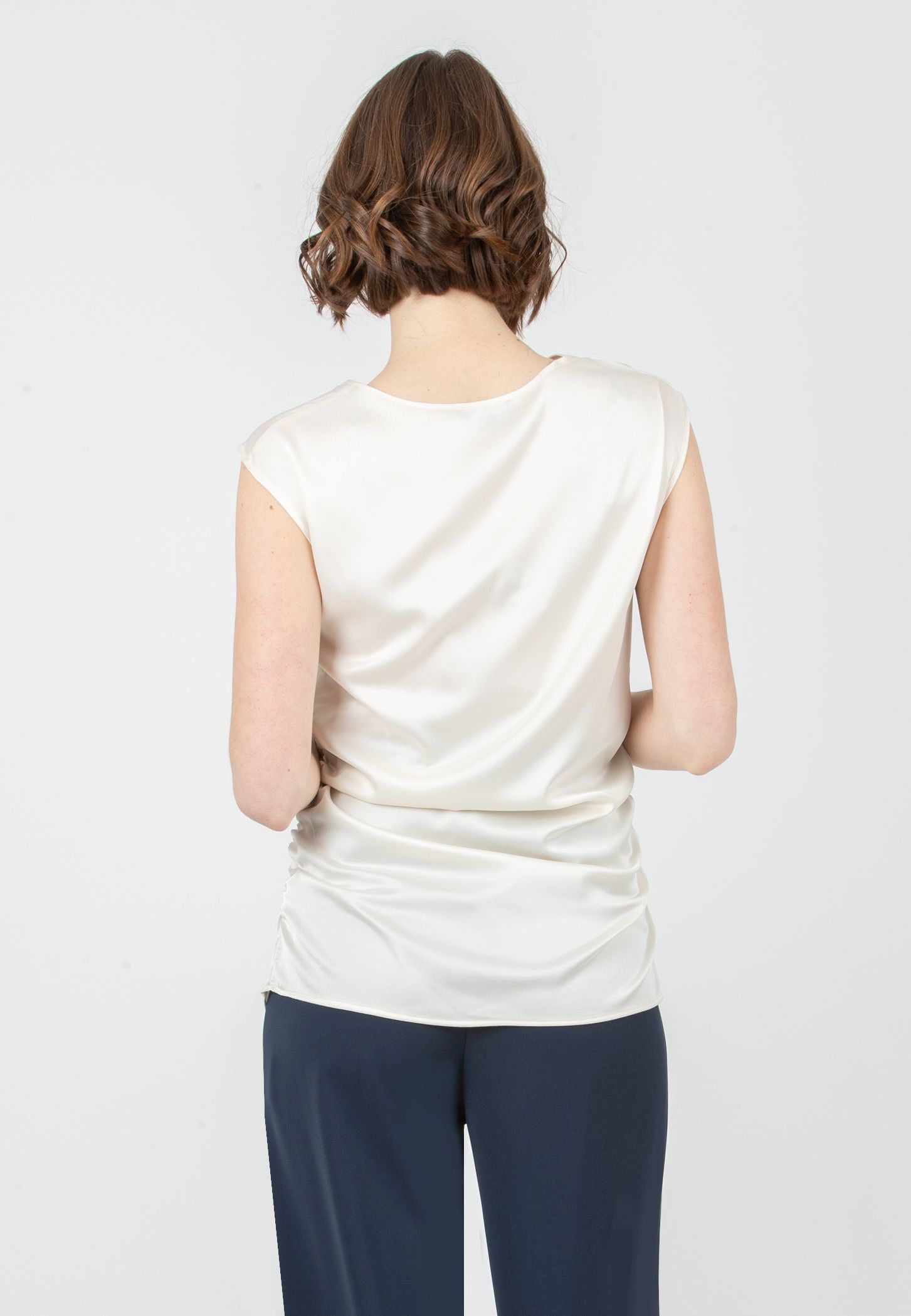 MARLENE - Satin Maternity Blouse (Avorio)