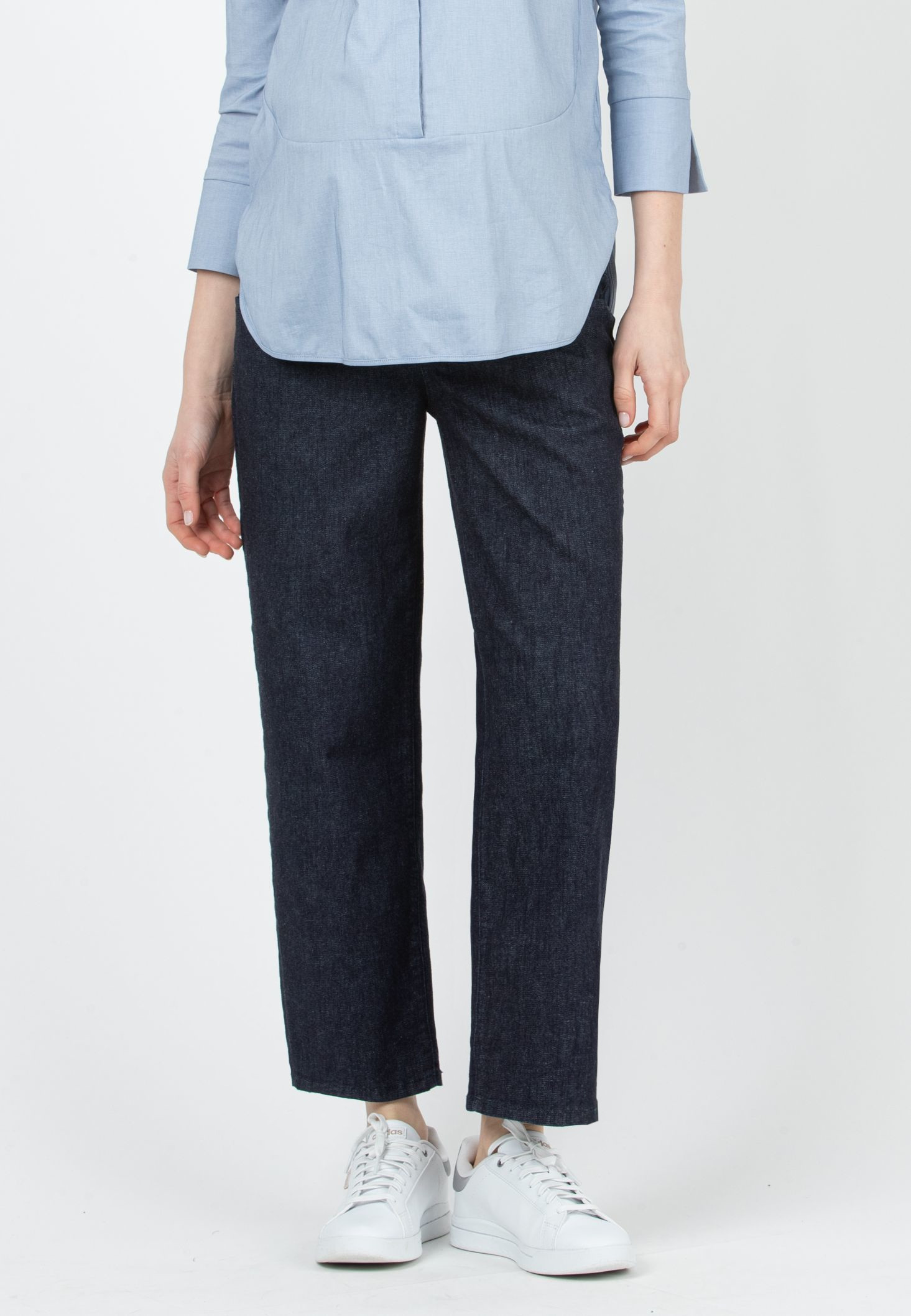 RHIANNA - Jeans Premaman Balloon Fit (Blu Scuro)
