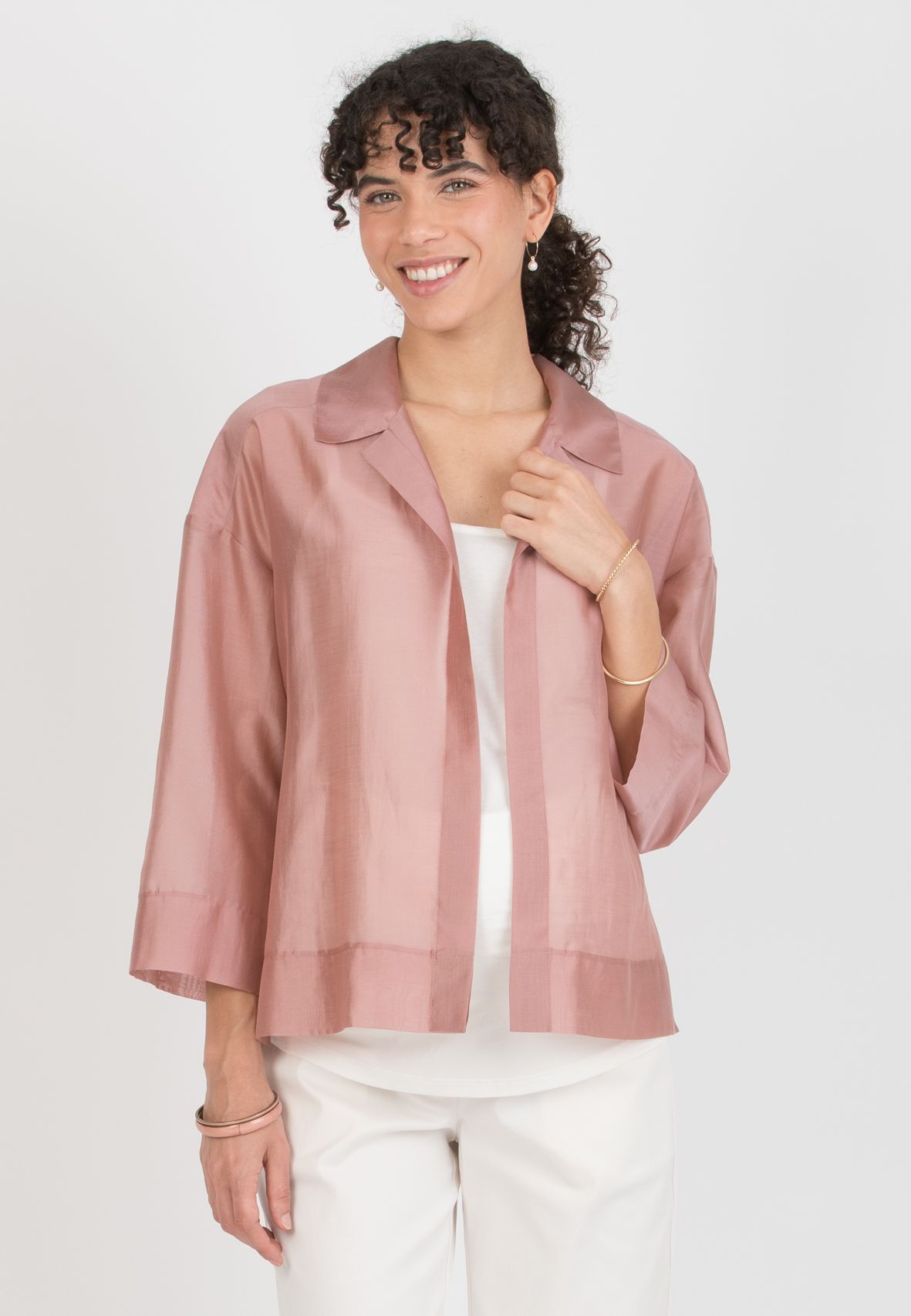 COCO – Sheer Lyocell Maternity Shirt (Rosa)