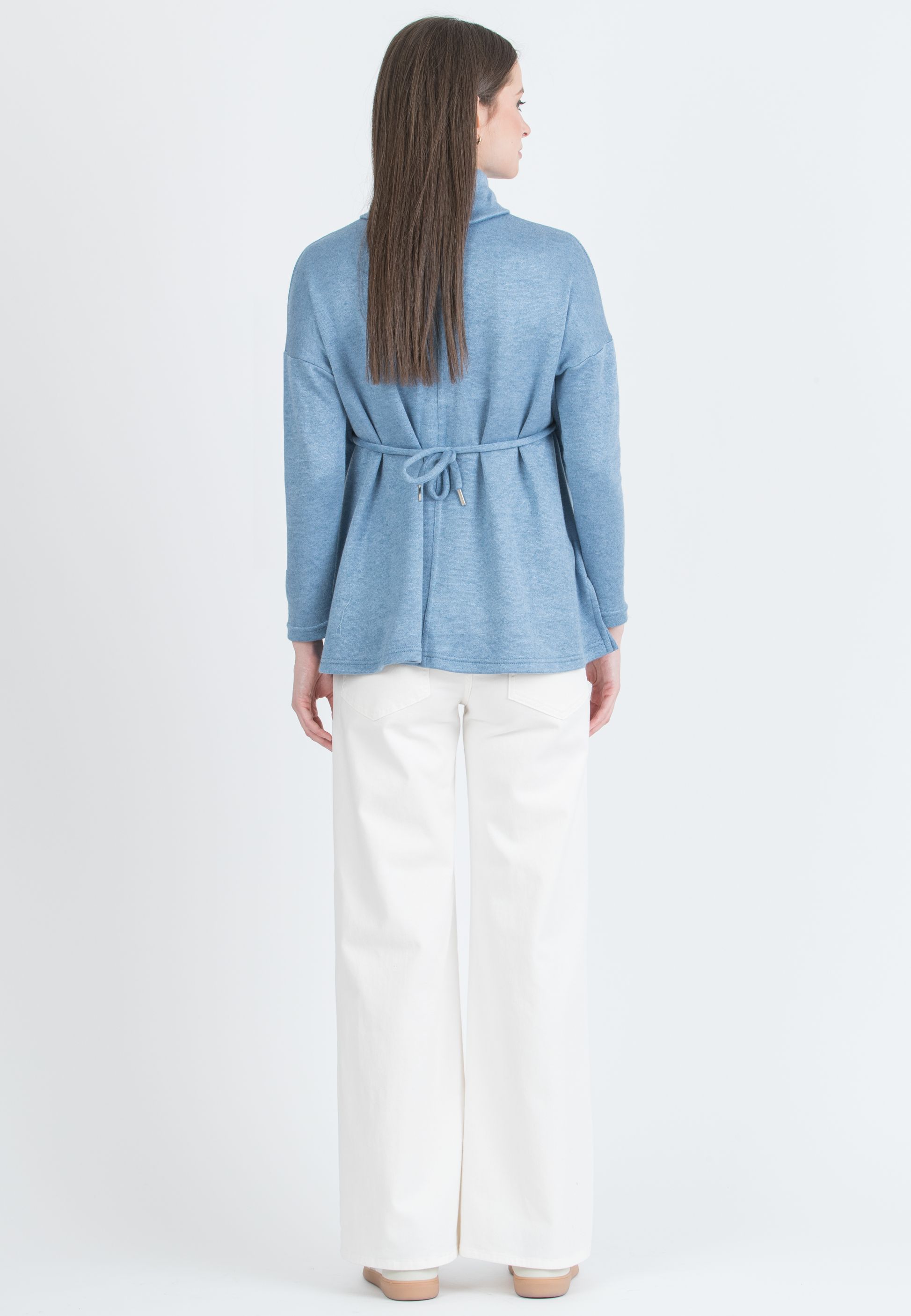 NOAH - Jeans Premaman a Palazzo In Denim Colorato (Avorio, XS)