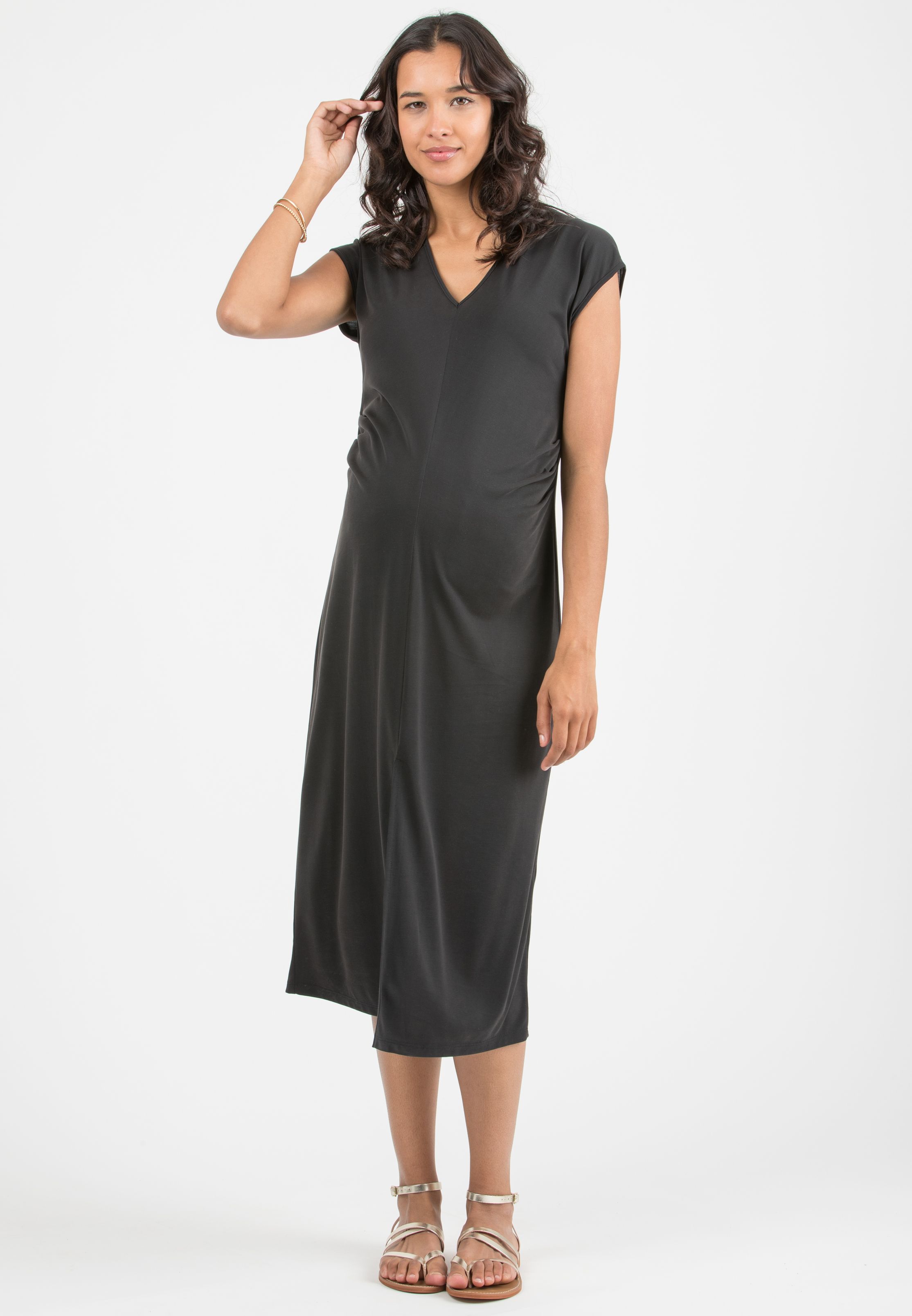MARLON – Maternity Dress in Tencel Jersey (Nero)