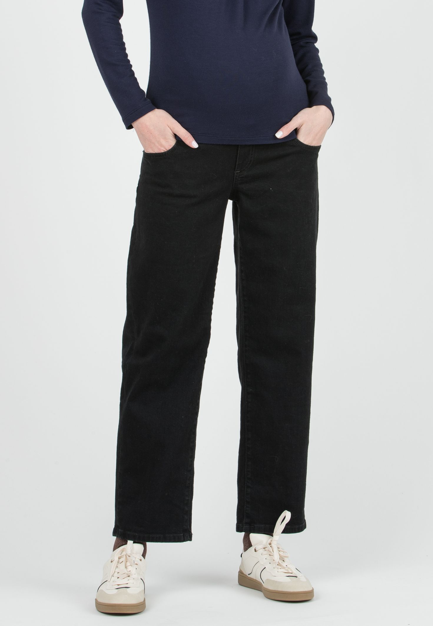 RHIANNA - Balloon Maternity Jeans (Nero)