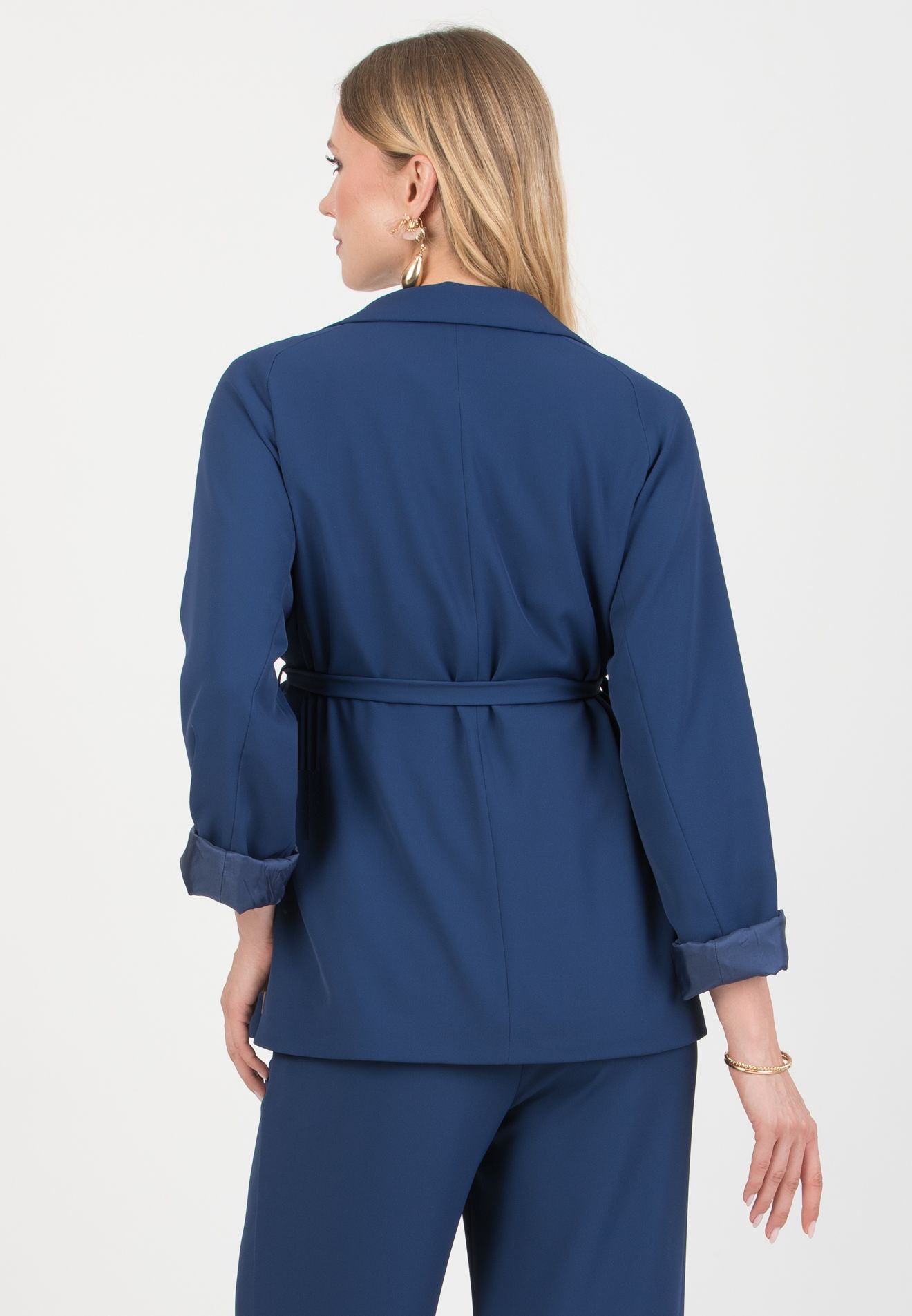 ROBERTA - Maternity Blazer in Cadì (Midnight Blue, XS)