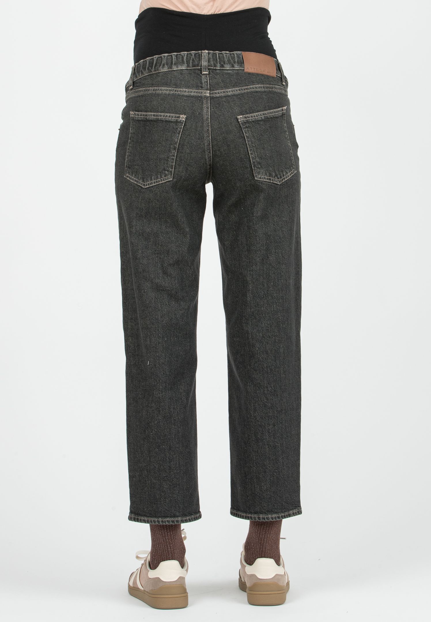 RHIANNA - Jeans Premaman Balloon Fit (Fango, XS)