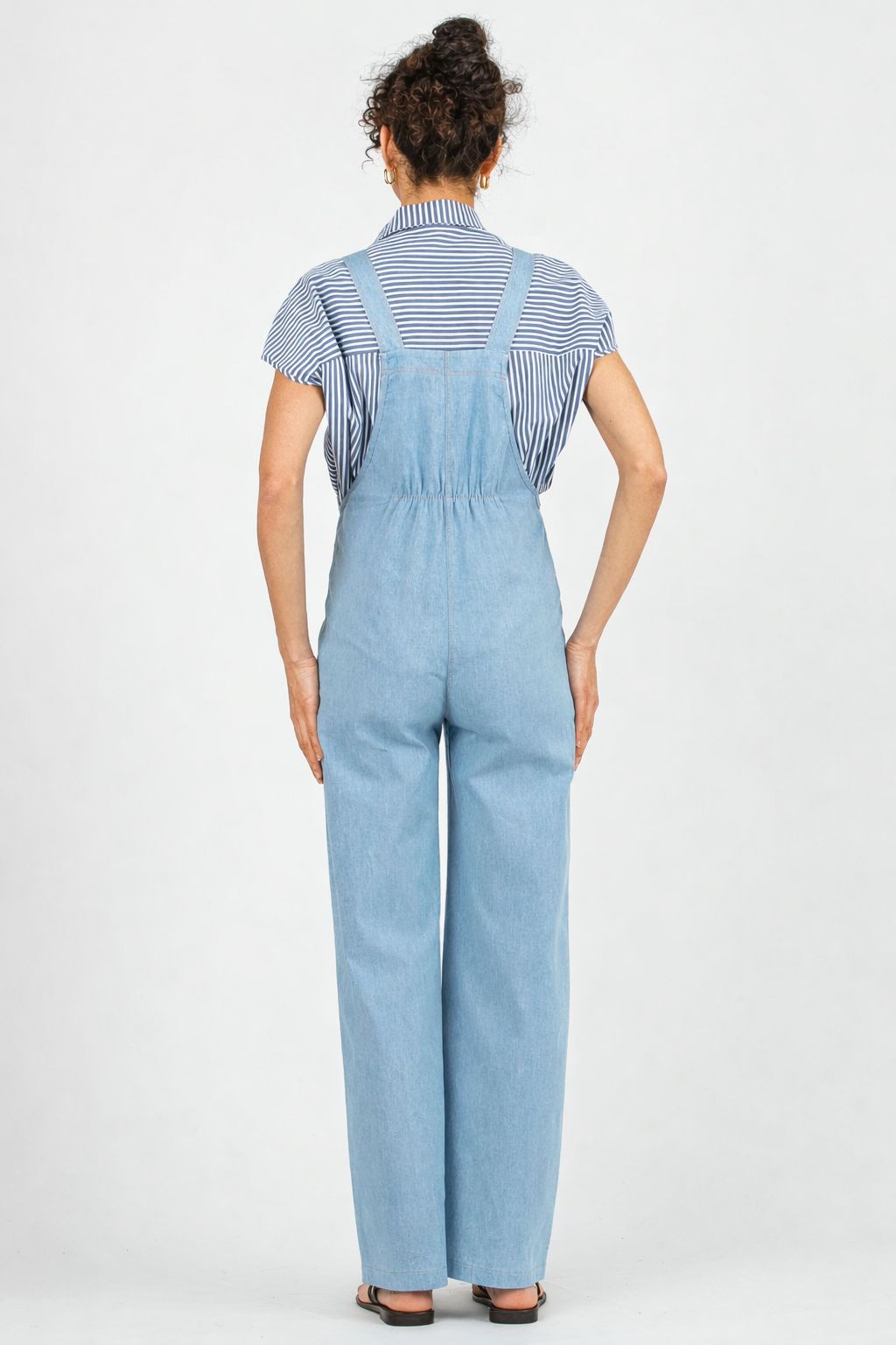 BETTA – Lightweight Denim Maternity Dungaree (Azzurro)